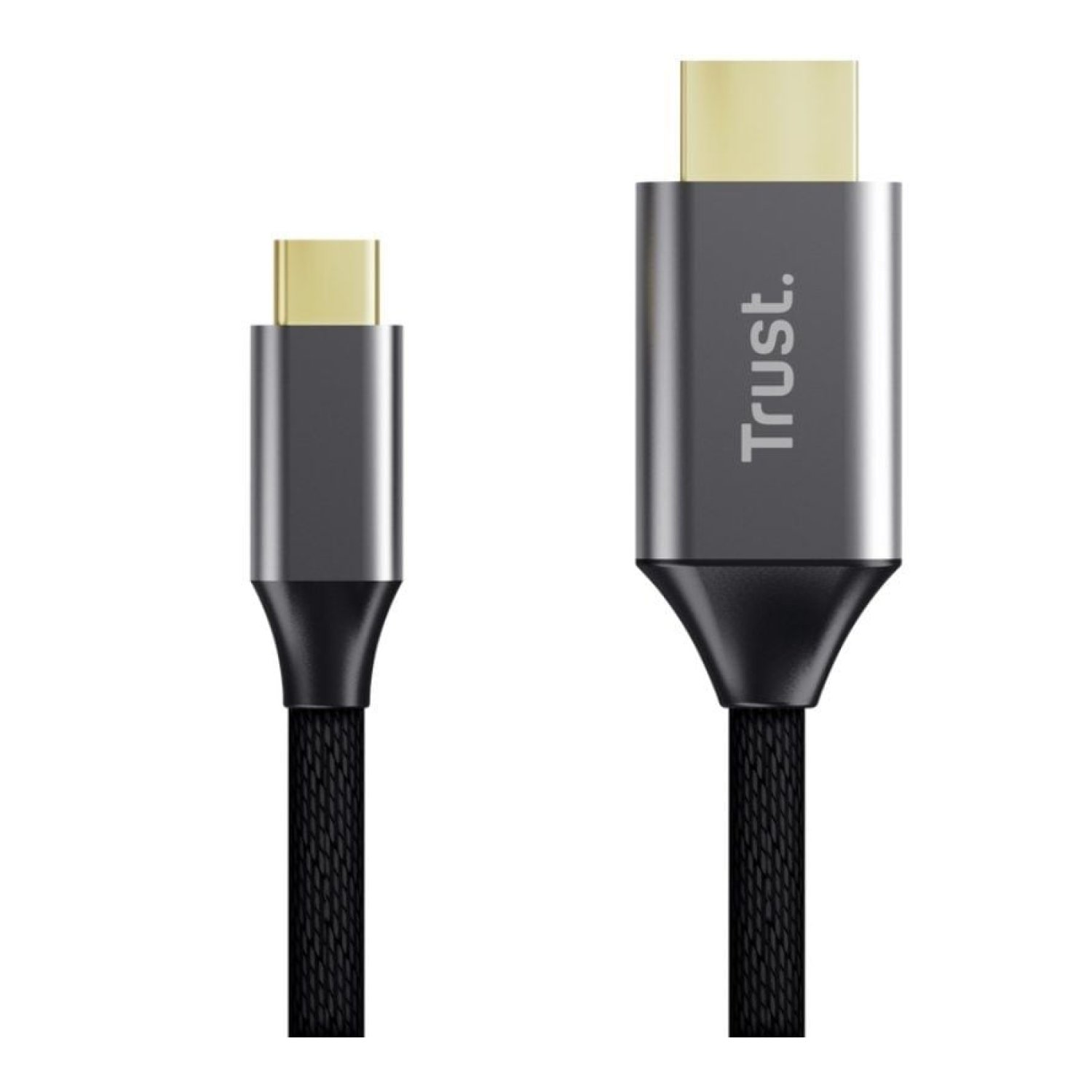 Trust Calyx · Cable HDMI 4K · USB Type-C a HDMI · 2m · Gris