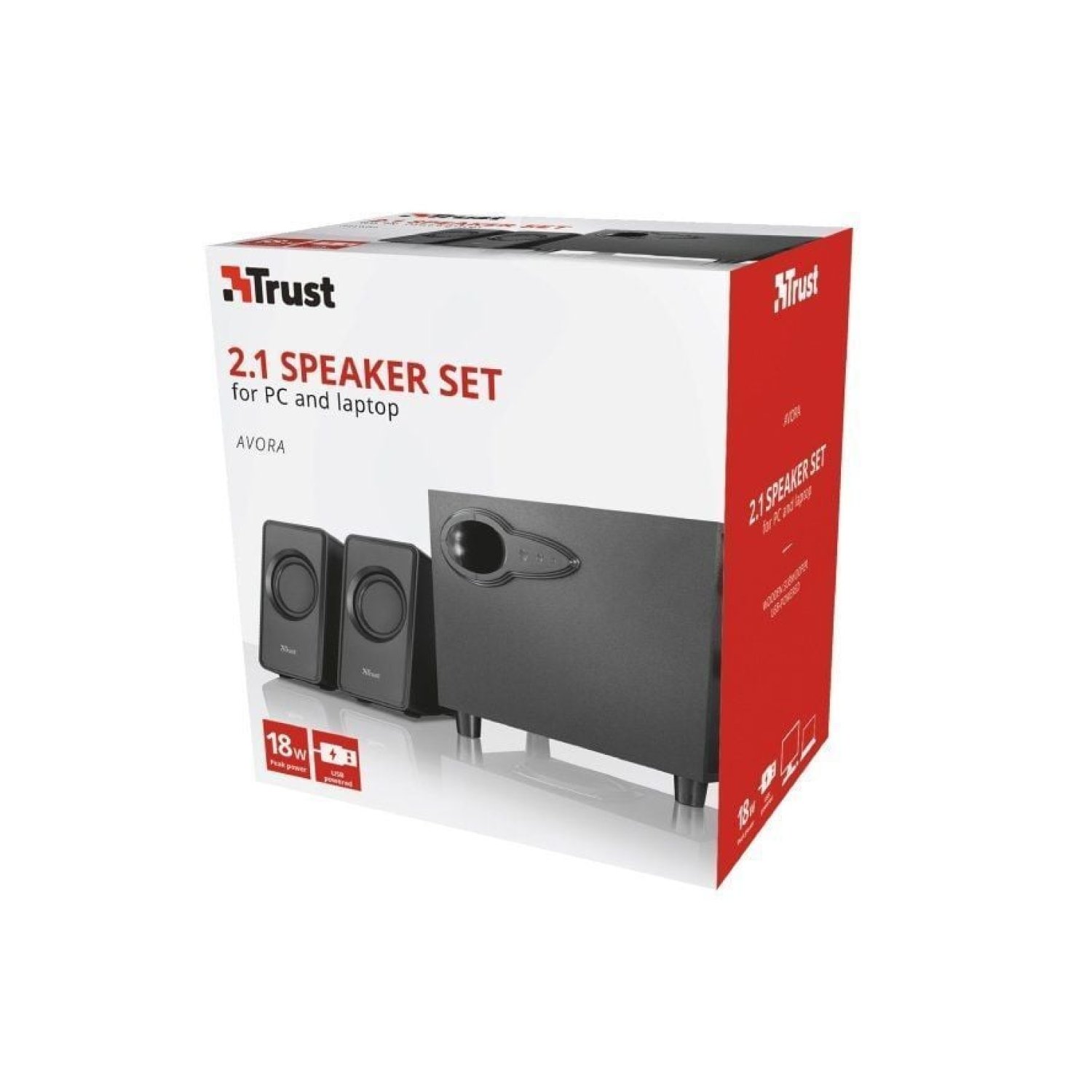 Trust Avora · Altavoces 2.1 · 18W RMS