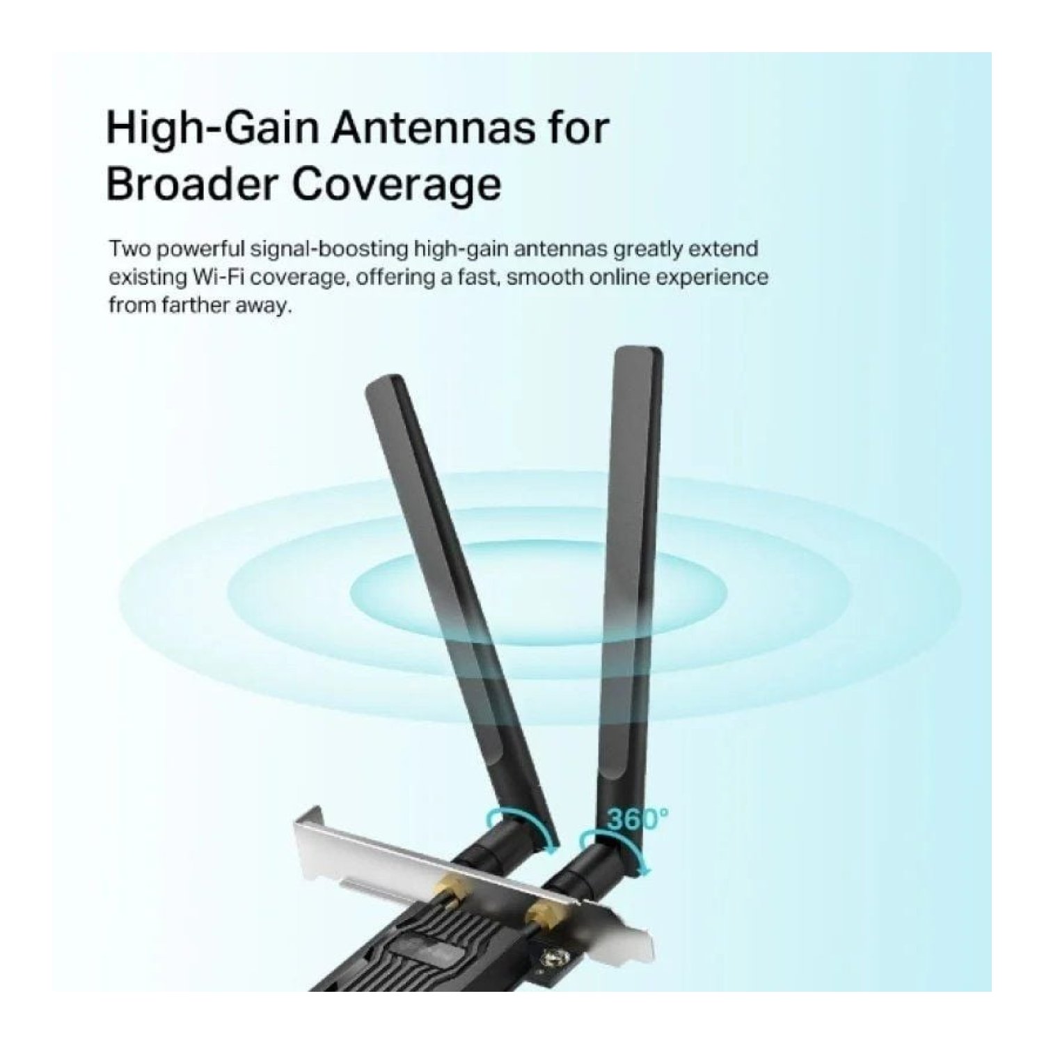 TP-Link Archer TX20E · Tarjeta PCIe WiFi · 1800Mbps · 2.4/5GHz