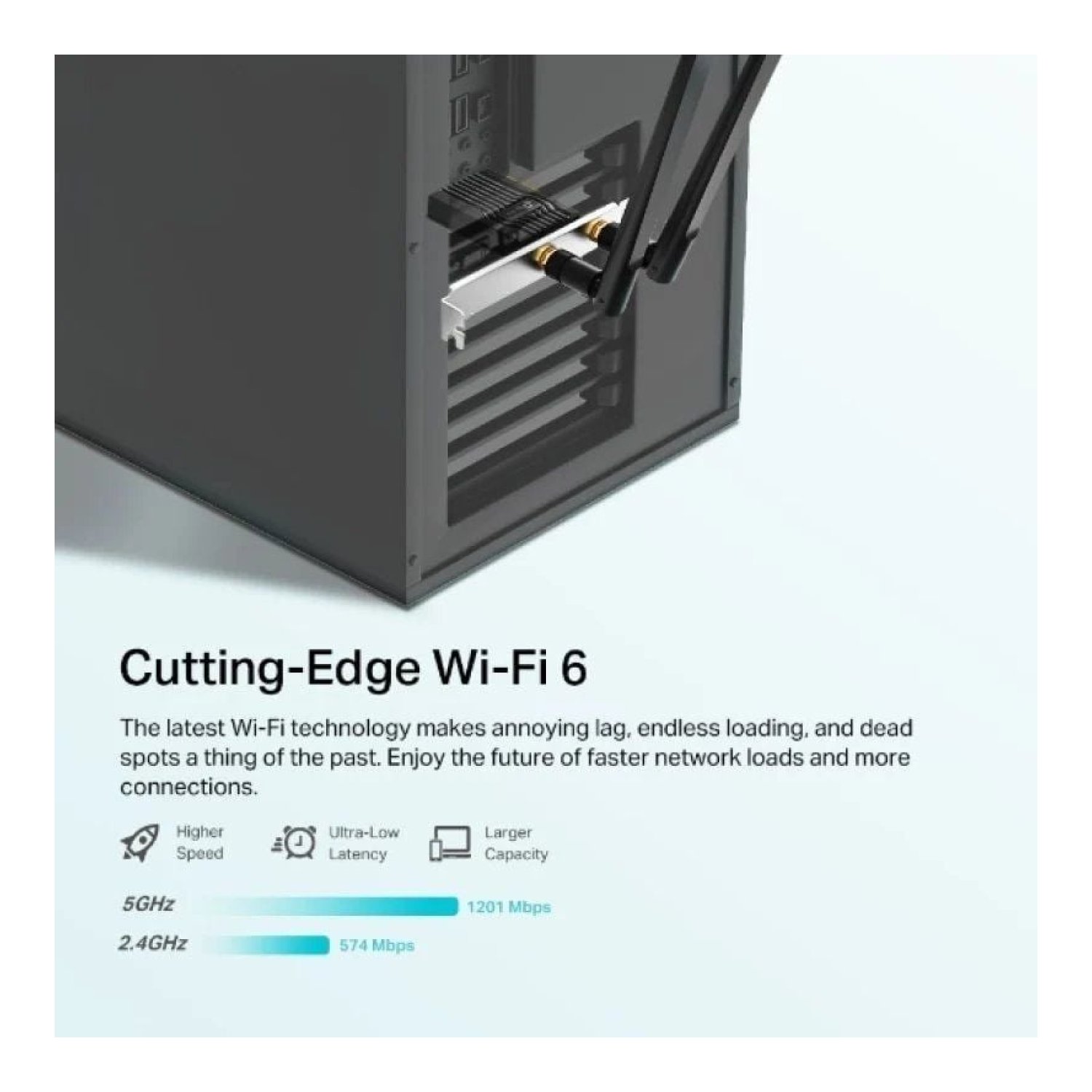TP-Link Archer TX20E · Tarjeta PCIe WiFi · 1800Mbps · 2.4/5GHz