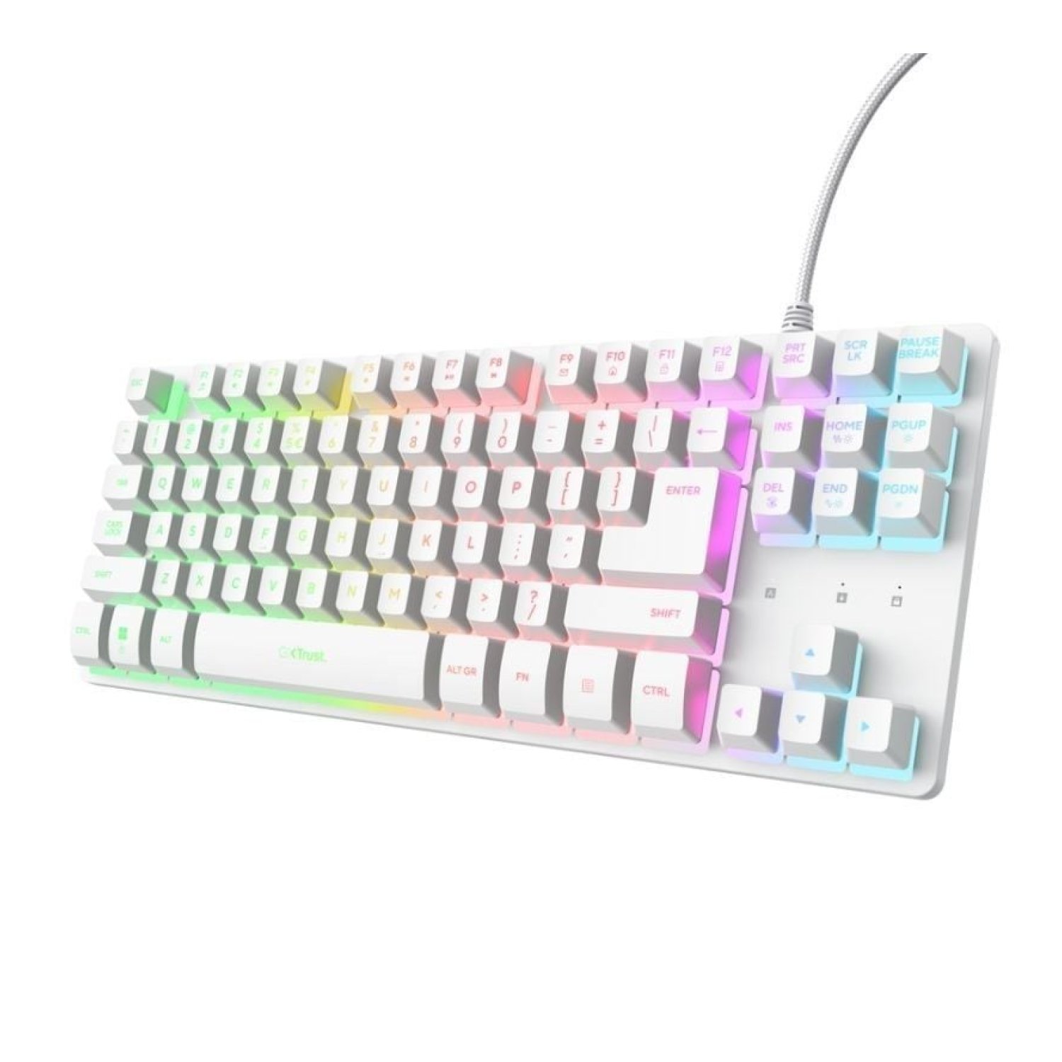 Trust Gaming GXT 833 Thado TKL · Teclado Gaming · Blanco