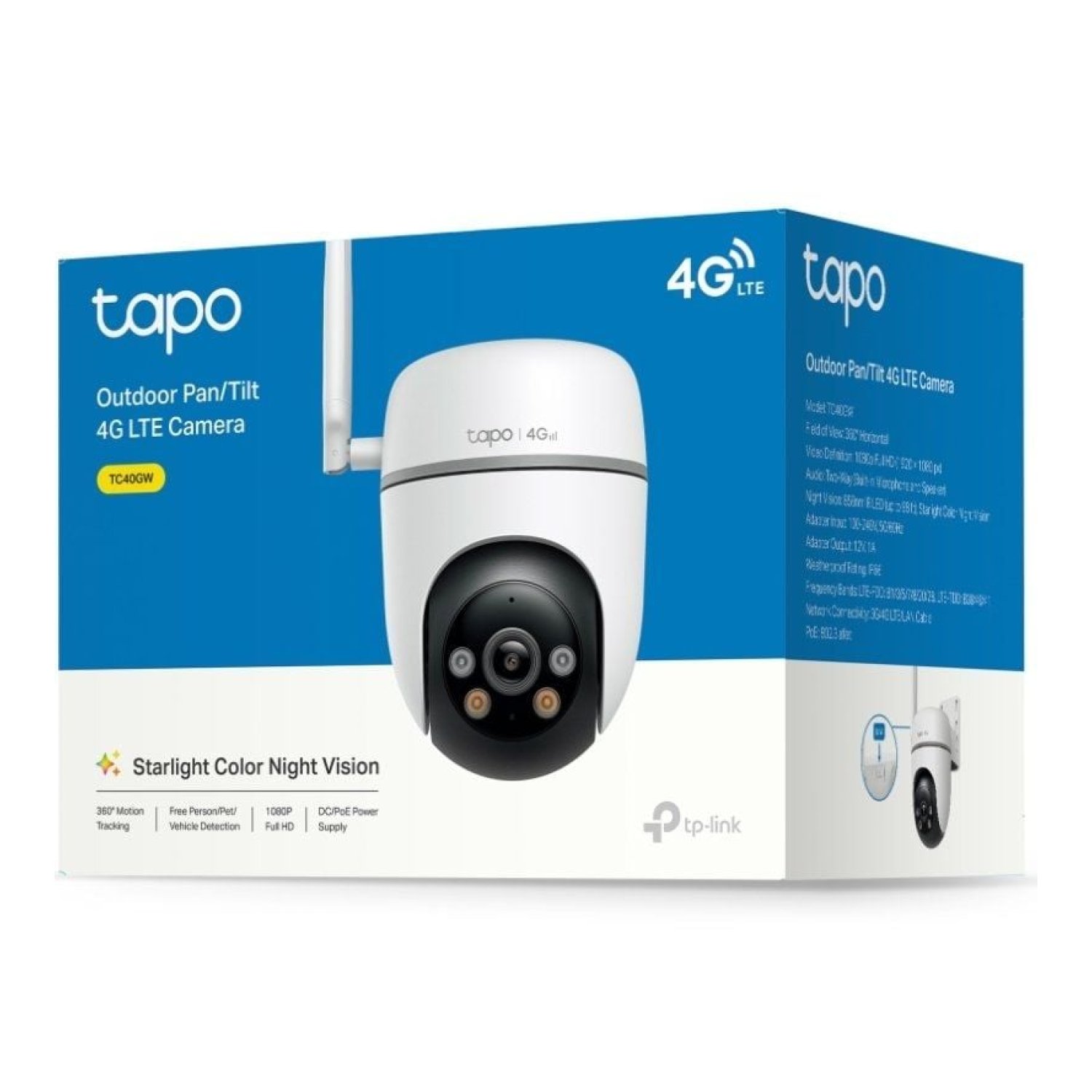 TP-Link Tapo TC40GW · Cámara Videovigilancia · Visión Nocturna · Control APP