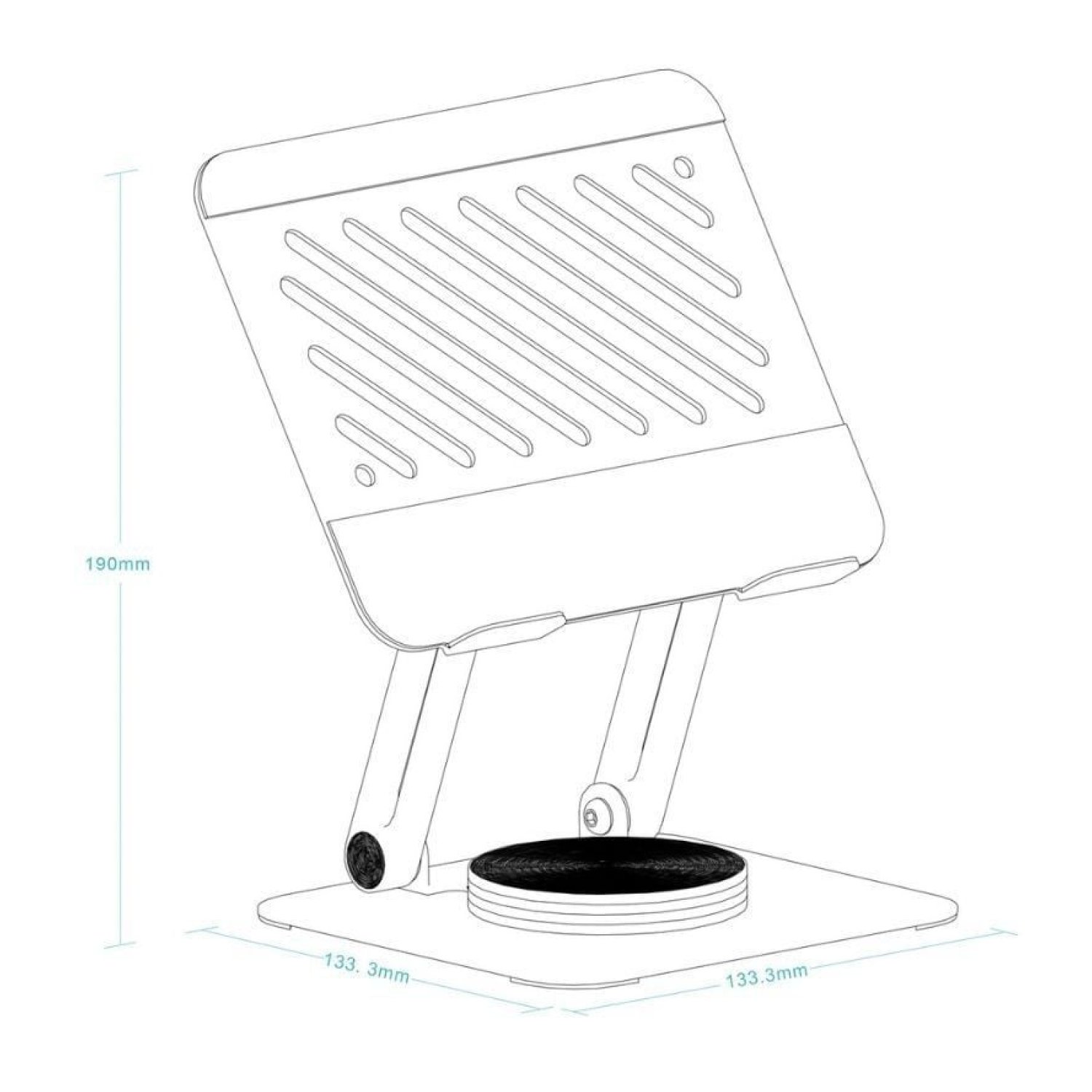 TooQ PH-NARVI-S · Soporte Tablet · Plata