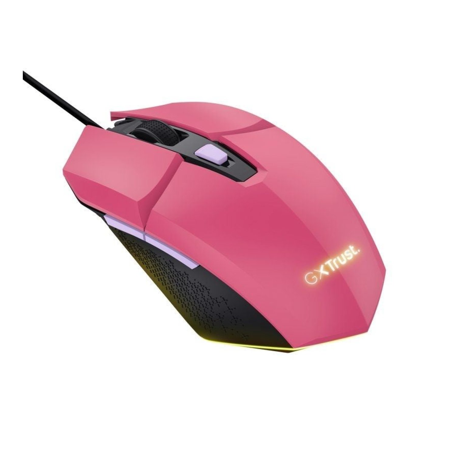 Trust Gaming GXT 109 Felox · Ratón Gaming · 6400 DPI · Rosa