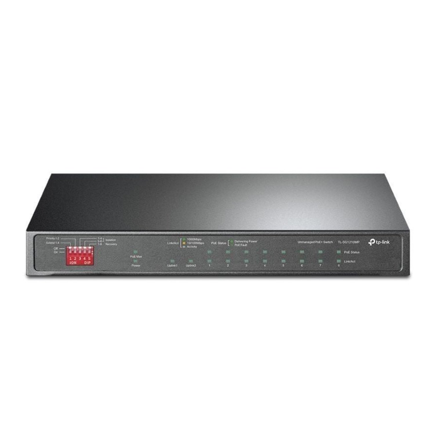 TP-Link TL-SG1210MP · 10 Puertos Gigabit · PoE+ · Gestión de Red