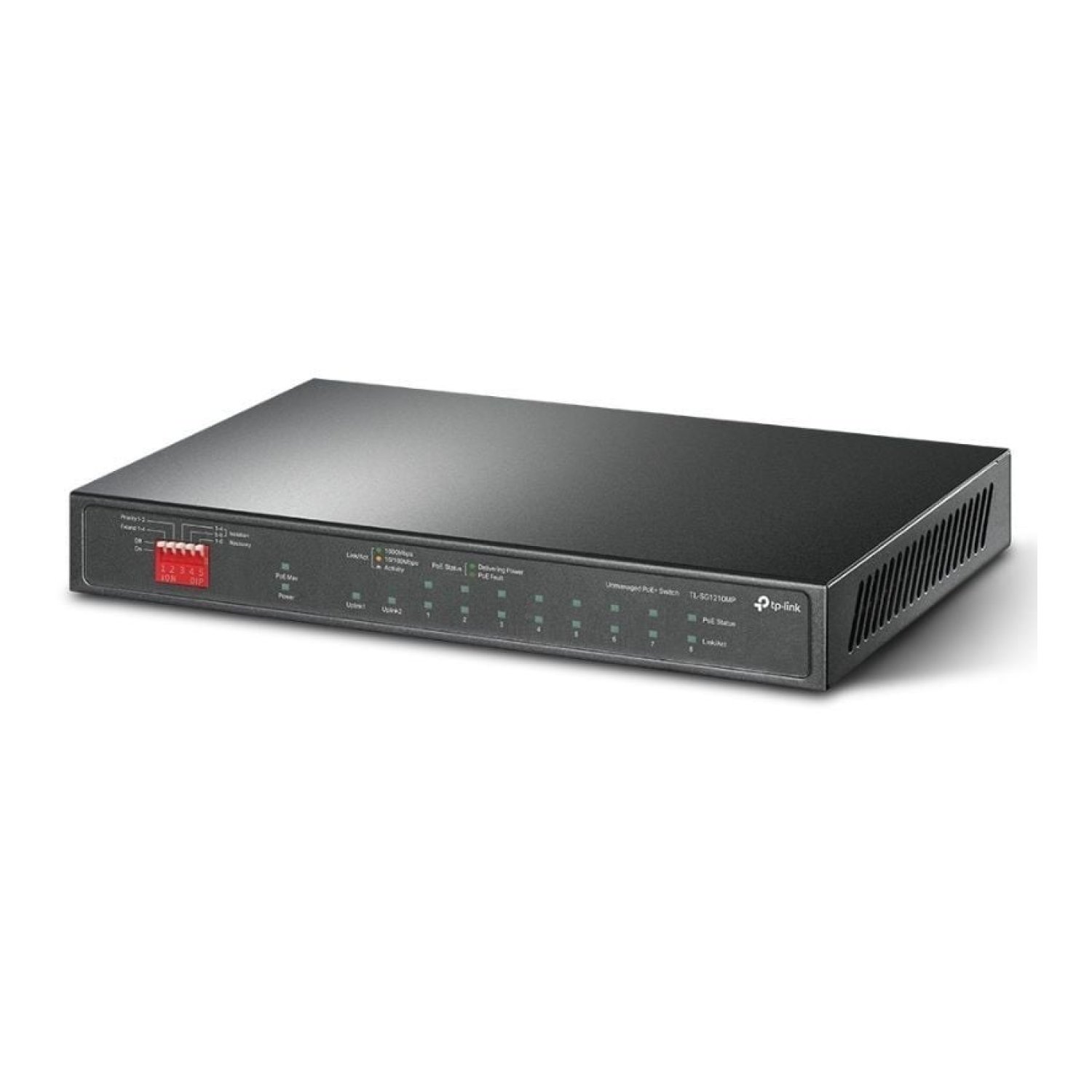 TP-Link TL-SG1210MP · 10 Puertos Gigabit · PoE+ · Gestión de Red