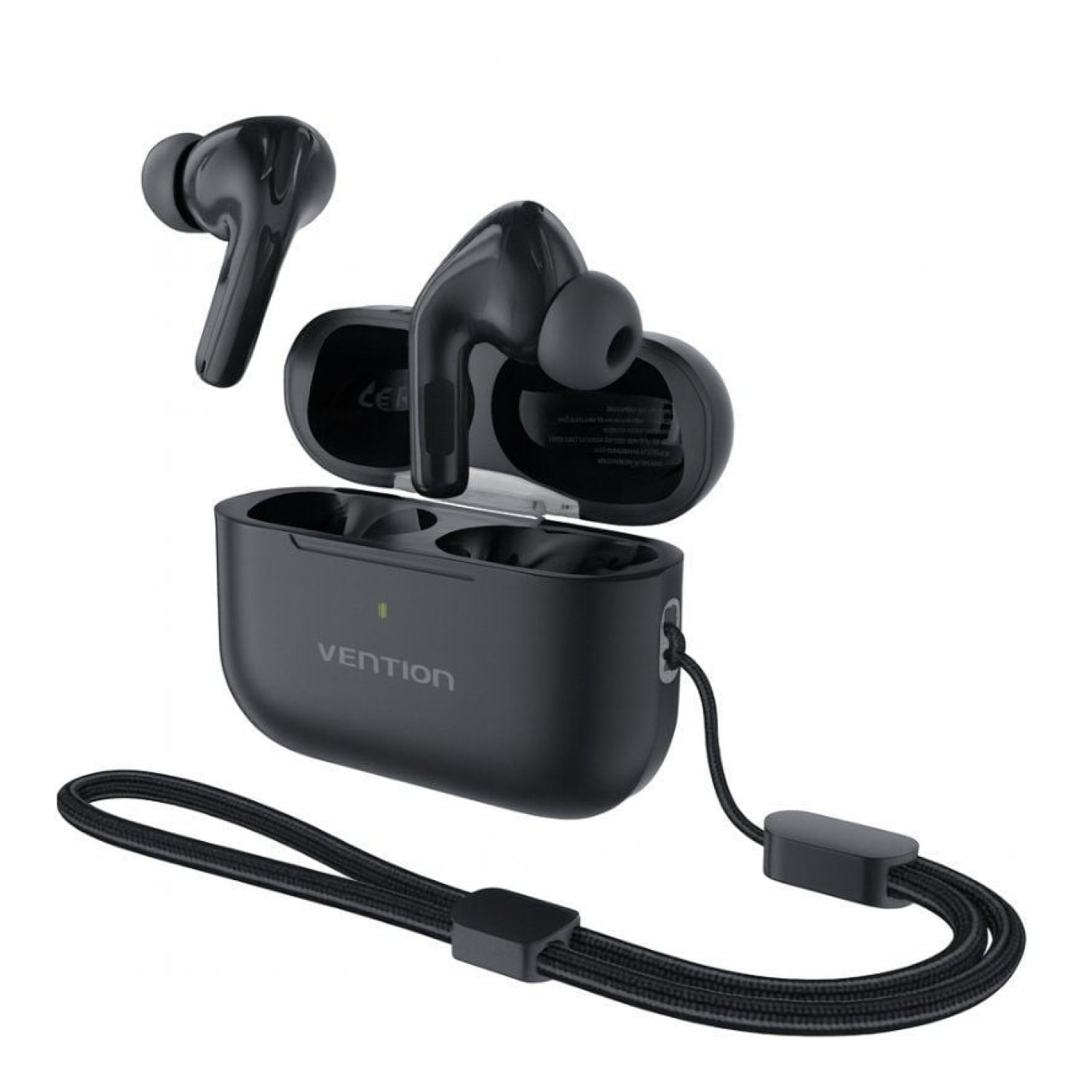 Vention Echo Lite E11 Pro · Auriculares Bluetooth · Estuche de Carga · Negro