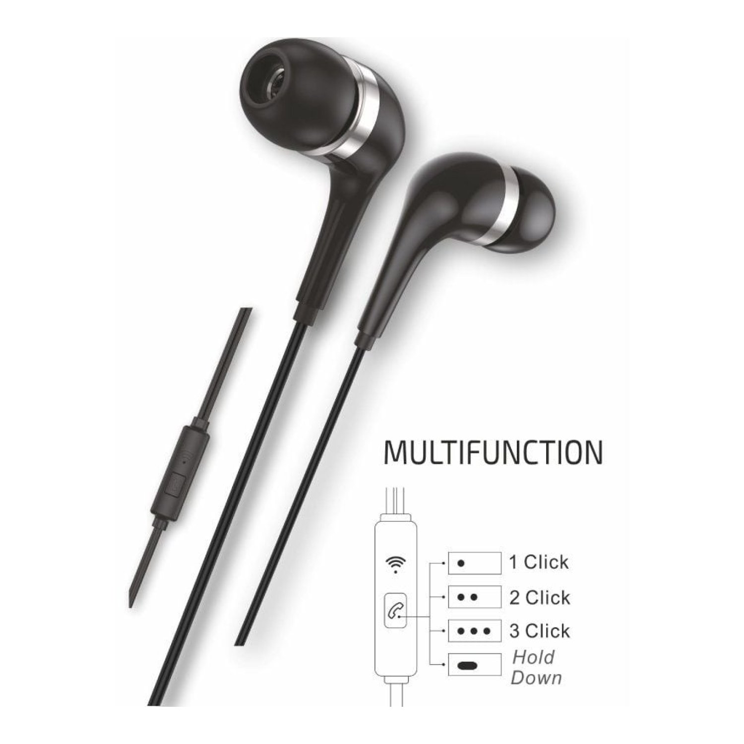 Tech One Tech earTECH · Auriculares Intrauditivos · Micrófono · USB Tipo-C · Negros