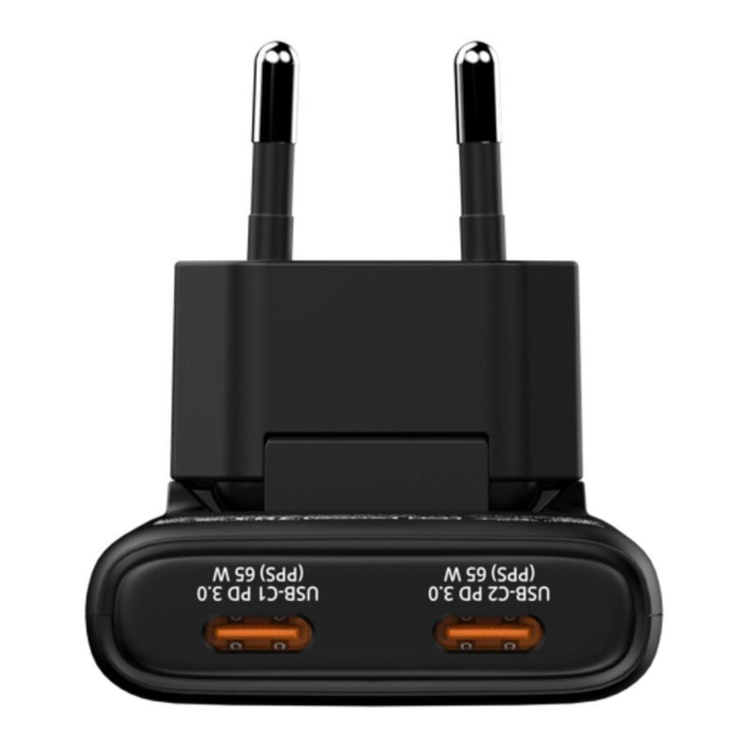 Verbatim Fold 'n' Go · Cargador GaN 65W · 2x USB-C