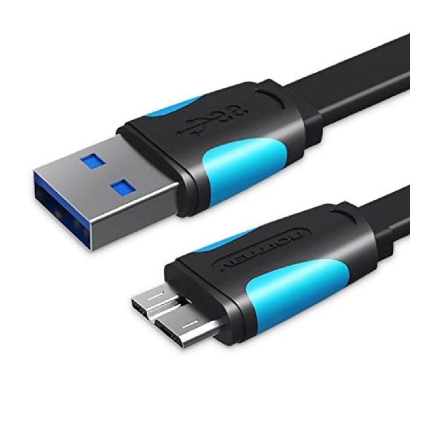 Vention Cable USB 3.0 · Micro USB a USB · 5Gbps · 1m · Azul y Negro