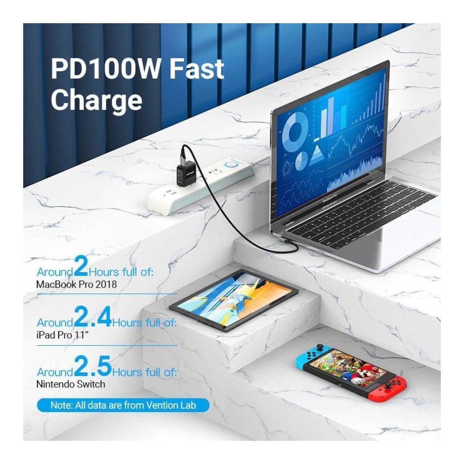 Cable USB 2.0 Tipo-C 90º Vention TAKHF/ USB Tipo-C Macho - USB Tipo-C Macho/ Hasta 100W/ 480Mbps/ 1m/ Gris