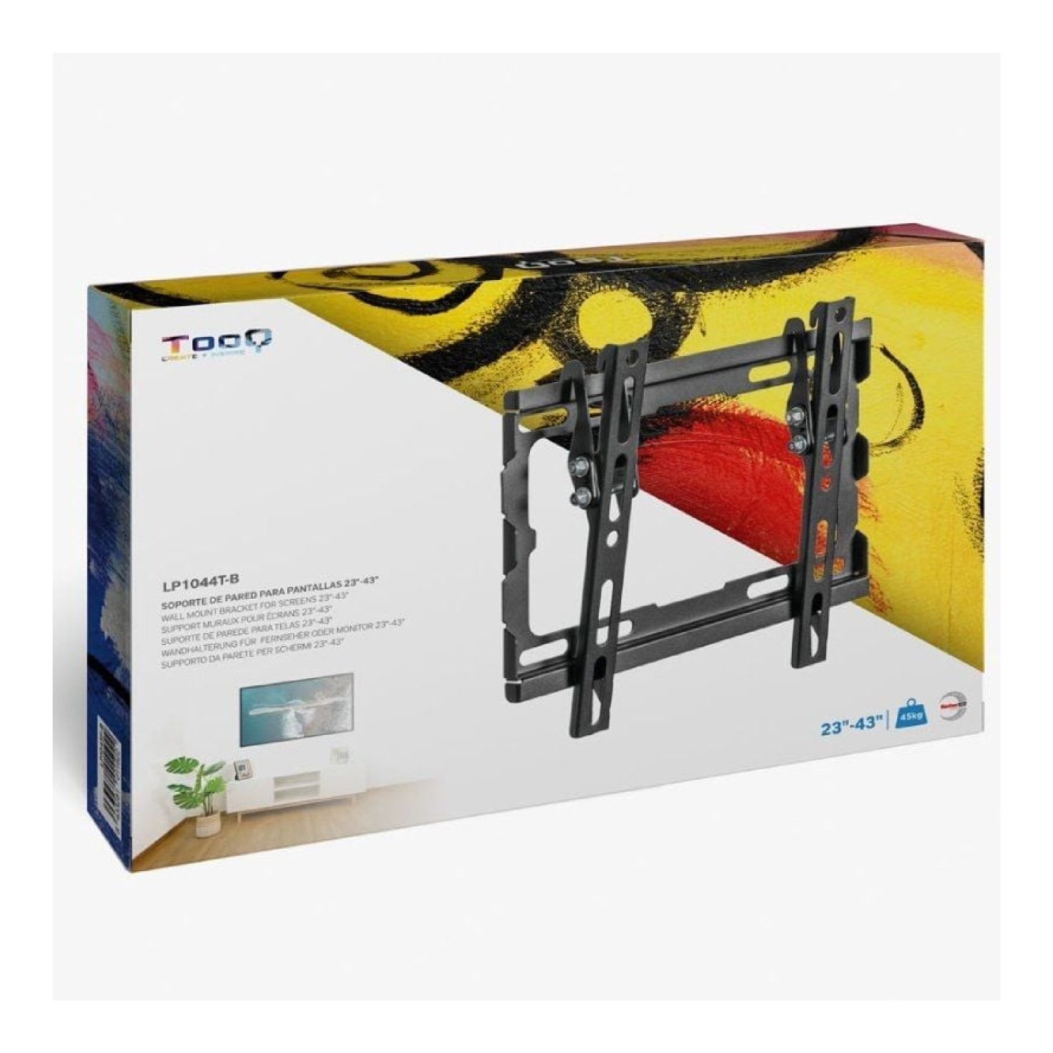 TooQ LP1044T-B · Soporte Inclinable · 23-43" · Hasta 45kg