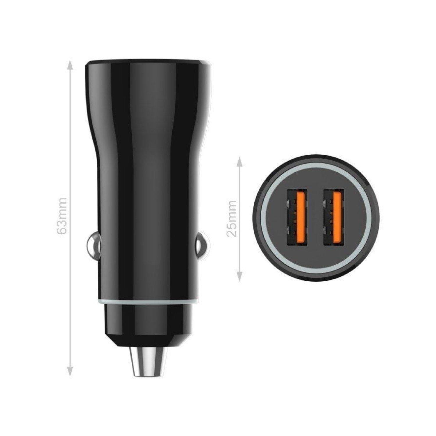 Tech One Tech · Cargador de Coche · 2x USB · 12W