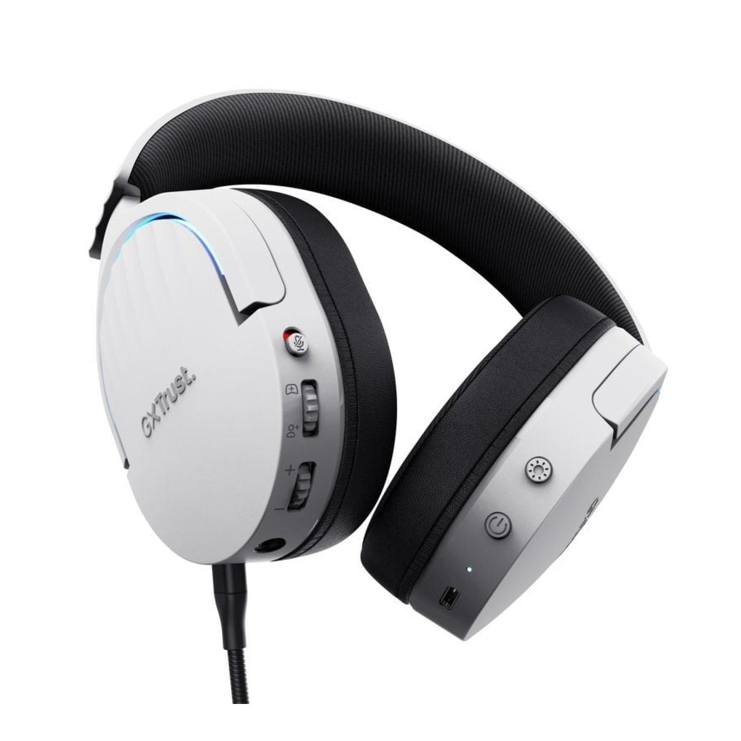 Trust Gaming GXT 491 Fayzo · Auriculares Gaming Inalámbricos · Bluetooth · Jack 3.5 · Micrófono · Blancos