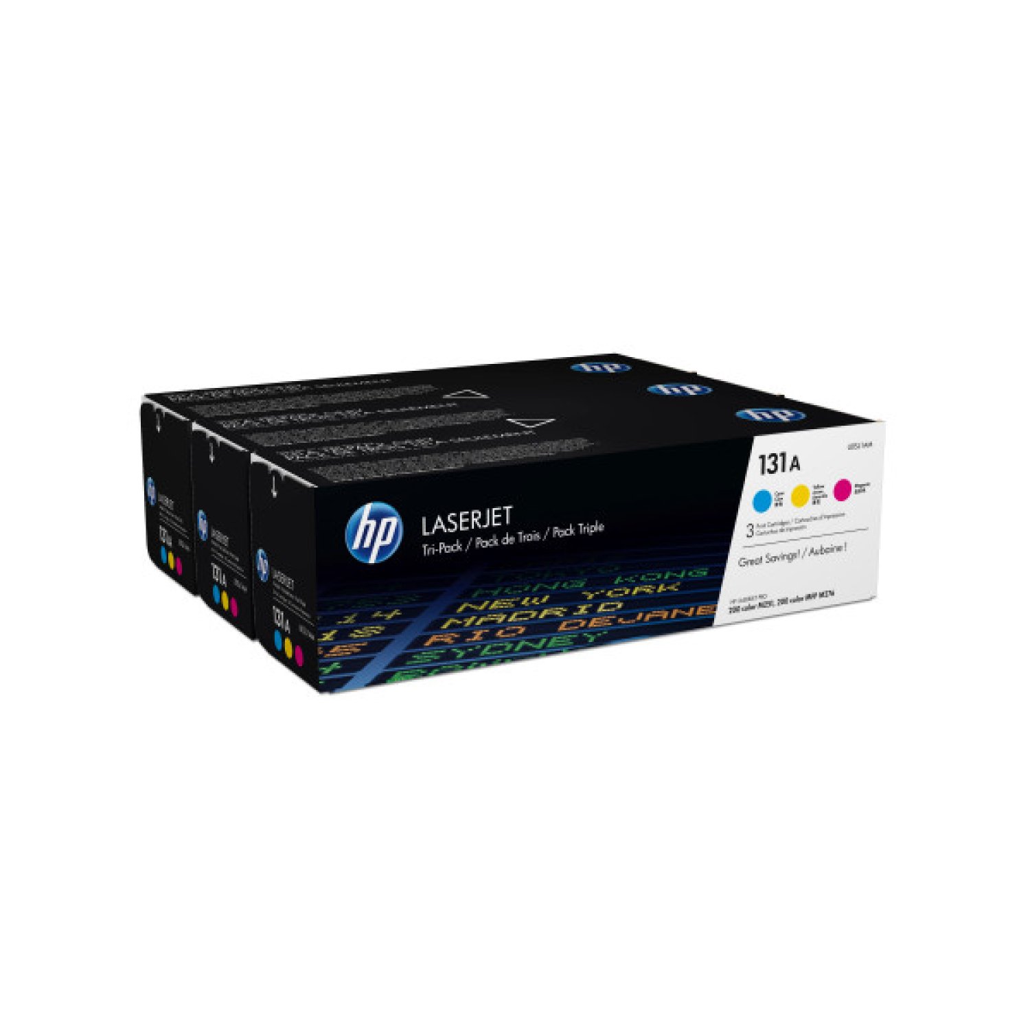 HP Tóner 131A · Multipack · Cian · Magenta · Amarillo