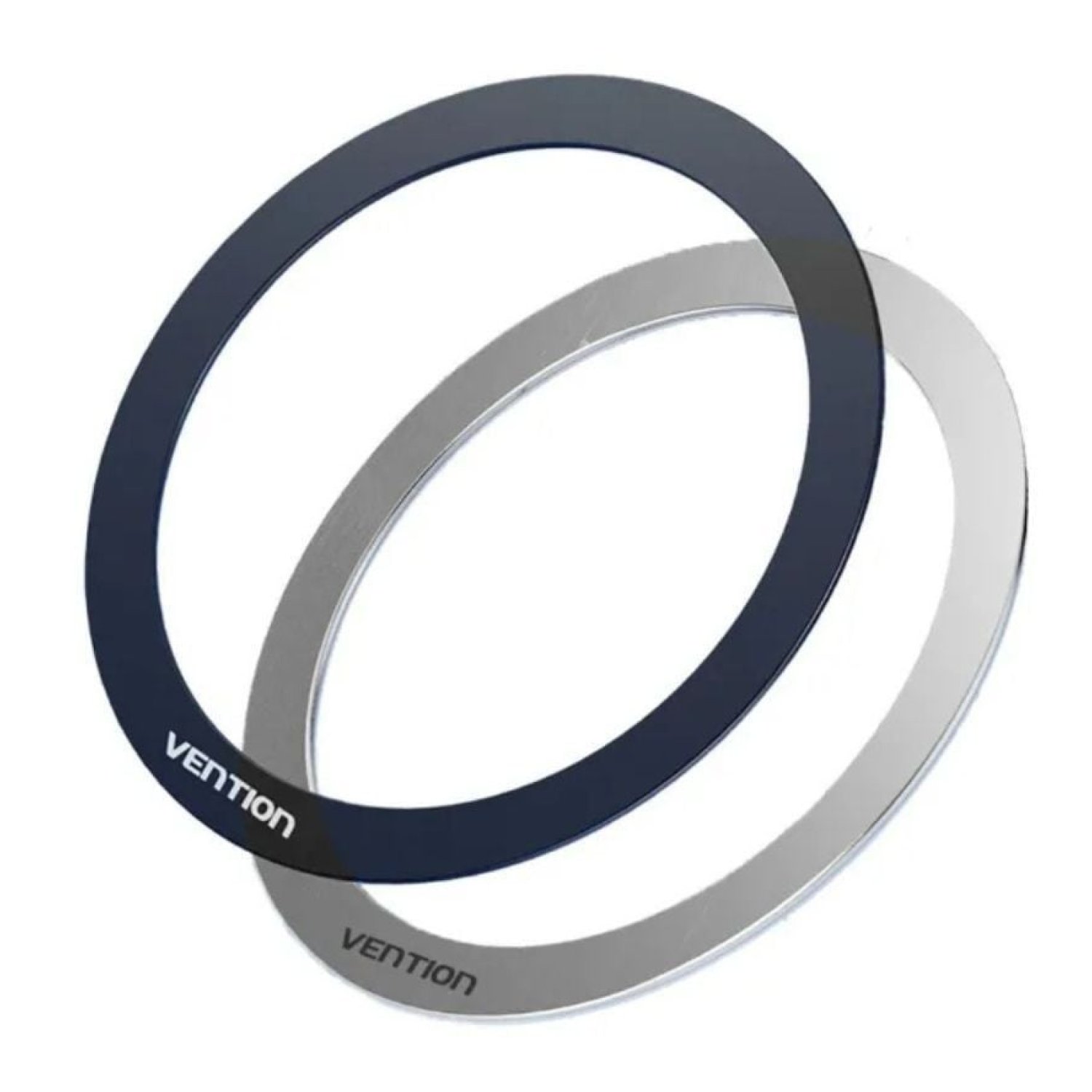 Vention · Pack 2 Pegatinas Magnéticas · Anillos de Metal · Compatible Smartphones