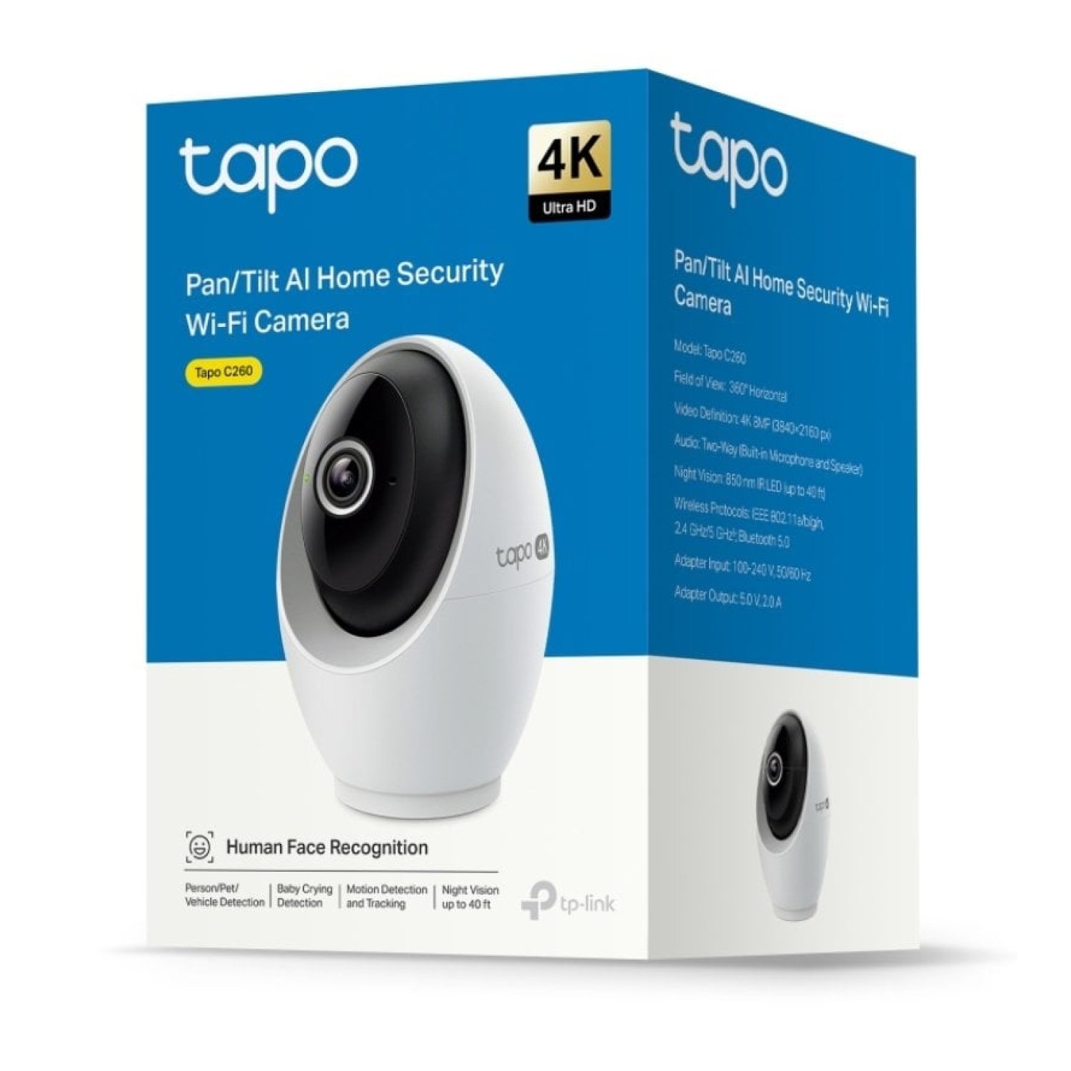 TP-Link Tapo C260 · Cámara Vigilancia · Visión Nocturna · Control APP