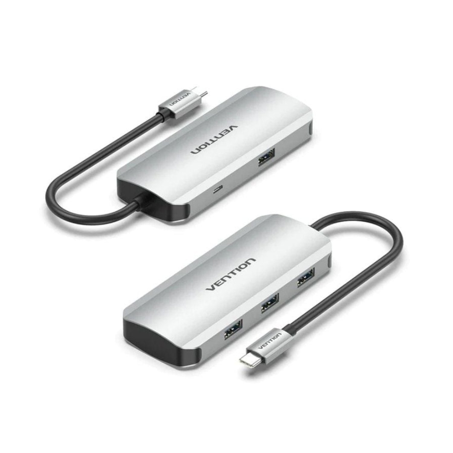 Vention Hub USB Tipo-C · 4 Puertos USB · MicroUSB · Power Delivery