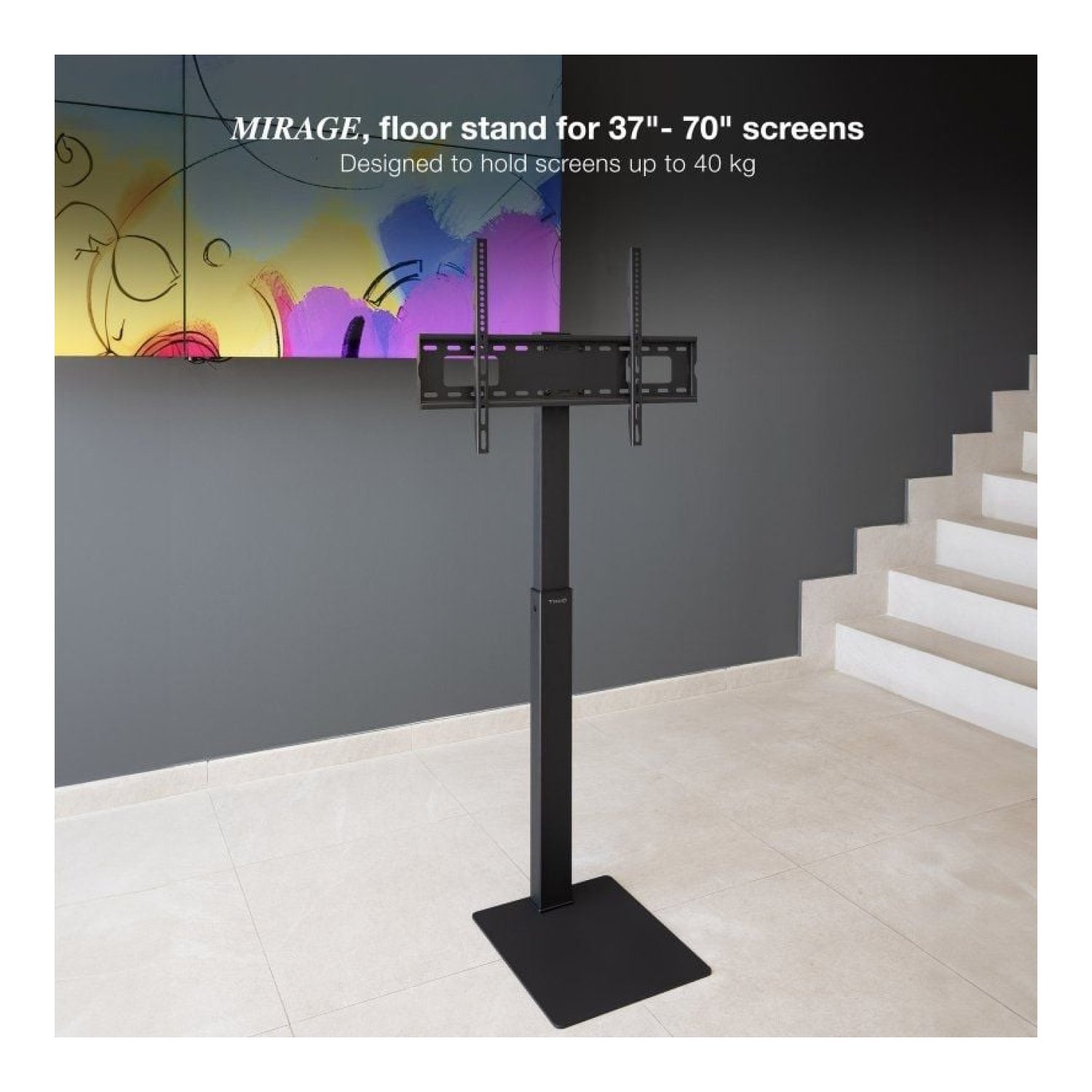 Soporte de Suelo TooQ FS2285M-B · 37-70" · Hasta 40kg