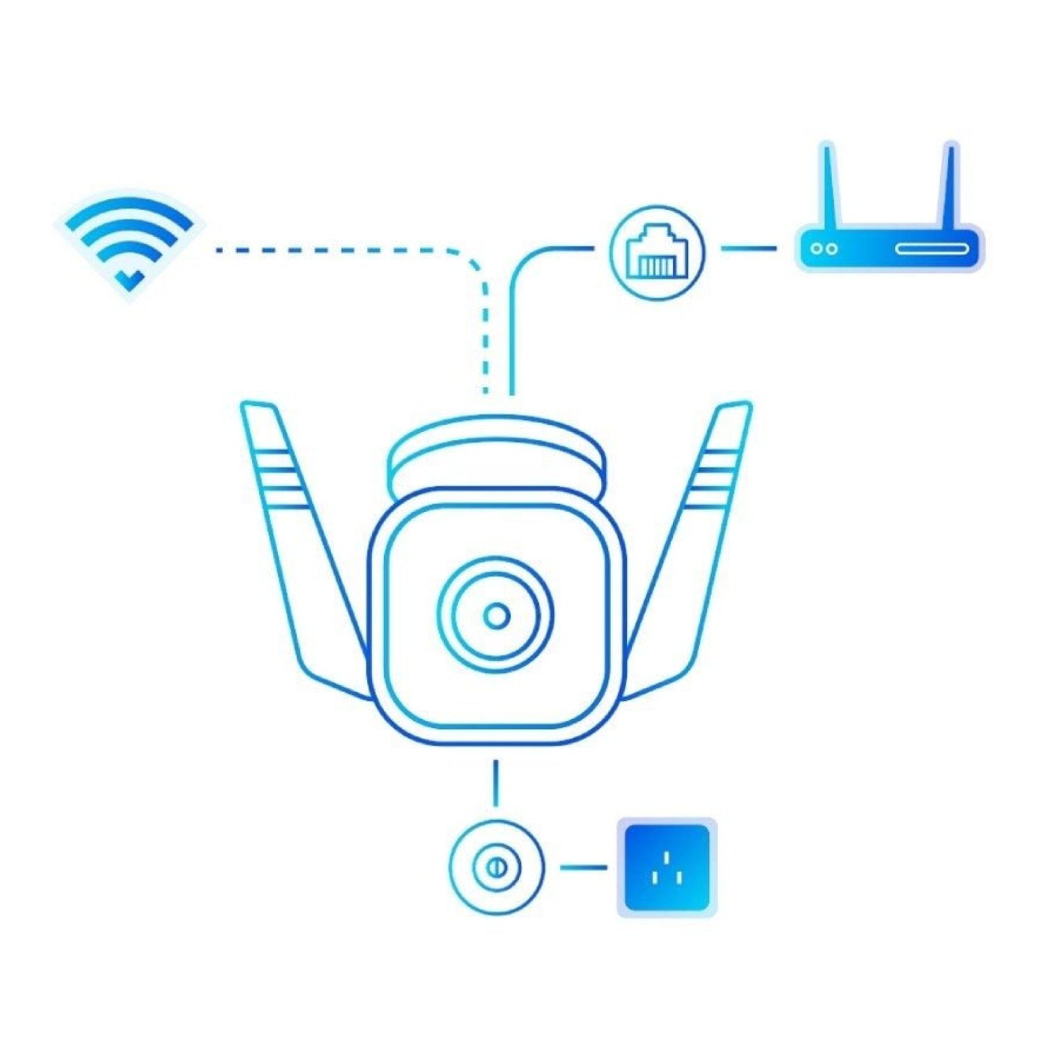 TP-Link Tapo TC65 · Cámara Vigilancia · Visión Nocturna · Control APP