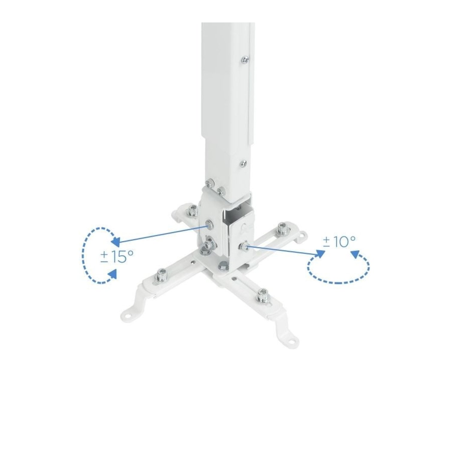 TooQ PJ2012T-W · Soporte de Techo Proyector · Inclinable · Hasta 20kg
