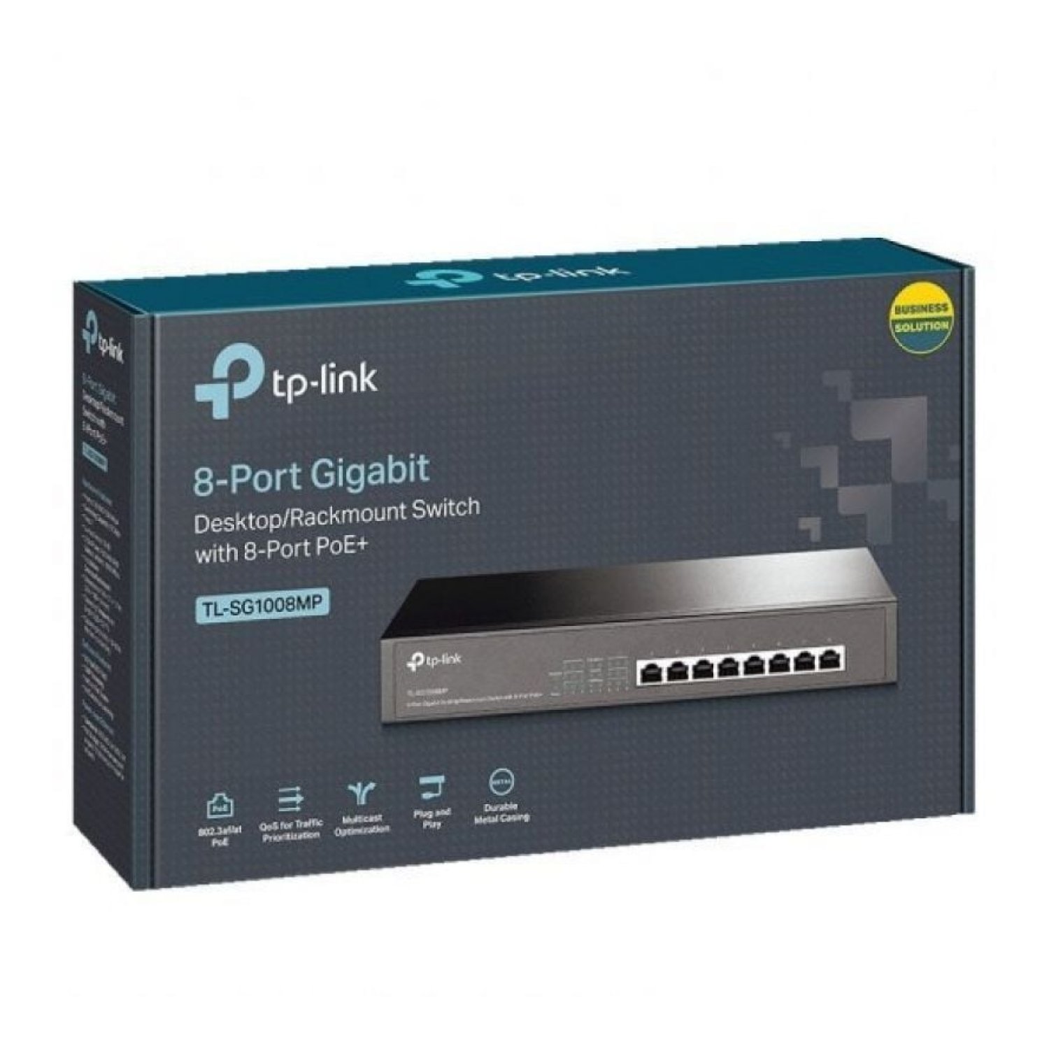 TP-Link TL-SG1008MP · Switch 8 Puertos Gigabit · PoE · RJ-45 10/100/1000