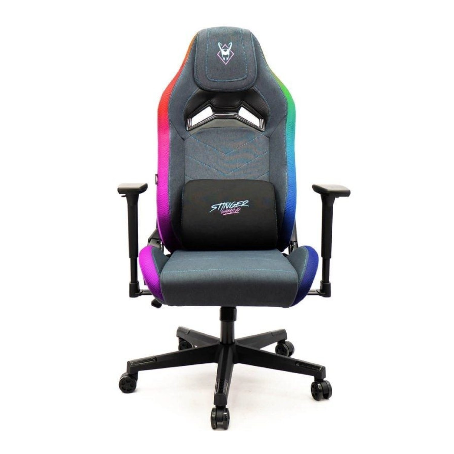 Woxter Stinger Station Elite · Silla Gaming · Luces LED RGB · Azul y Rosa