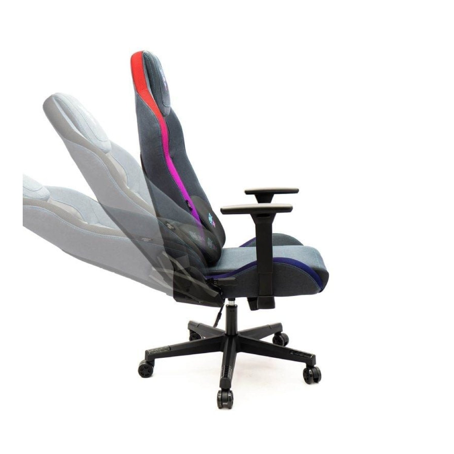 Woxter Stinger Station Elite · Silla Gaming · Luces LED RGB · Azul y Rosa