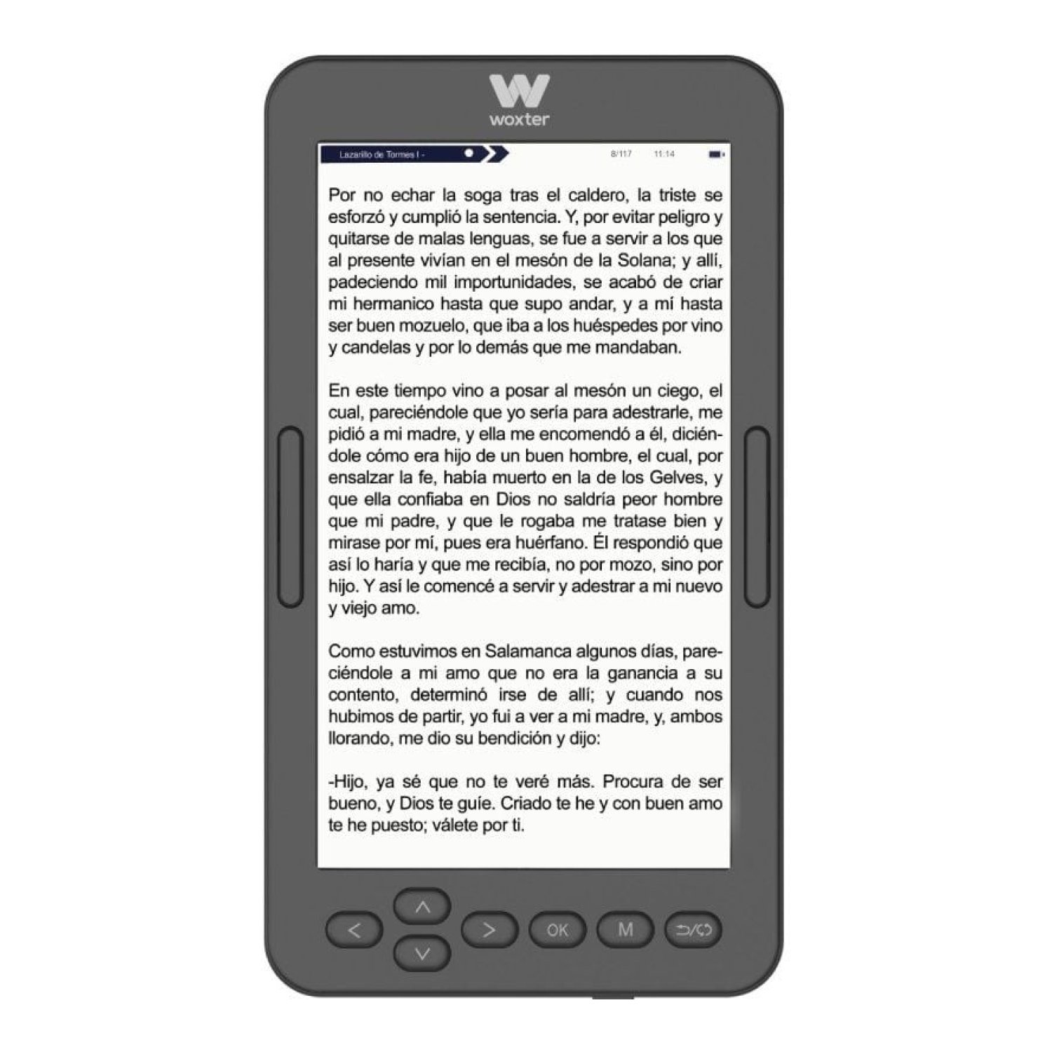 Woxter Scriba 195 · E-reader 4,7" · Tinta Electrónica · Negro