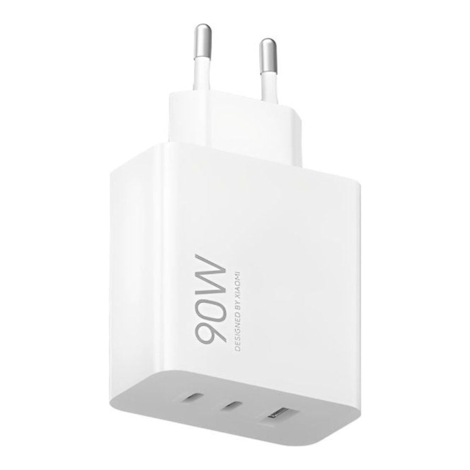 Xiaomi HyperCharge 90W · Cargador GaN · 2x USB-C + 1x USB · 90W