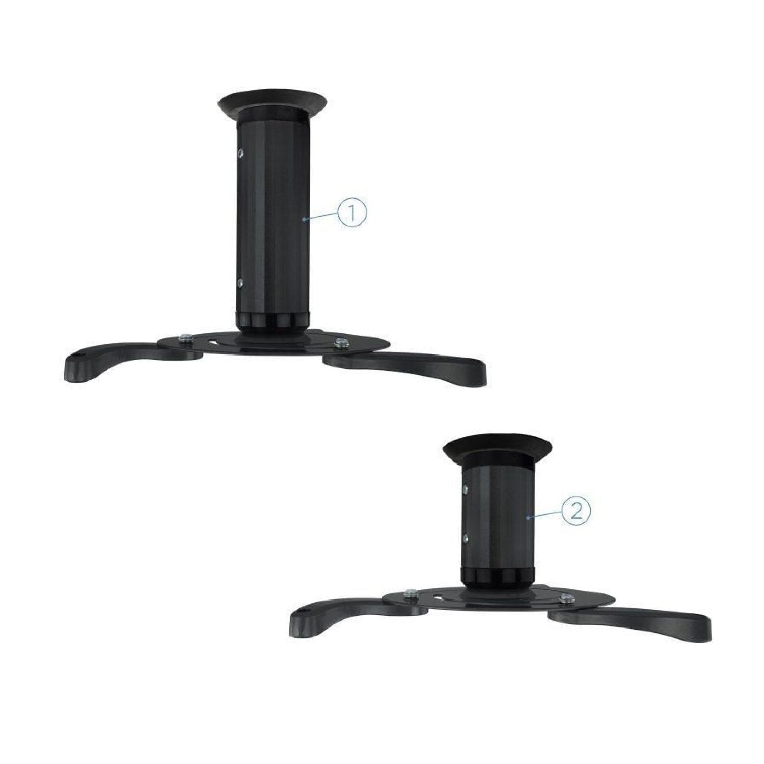 Tooq PJ1010TN-B · Soporte de Techo para Proyector · Inclinable y Giratorio · Hasta 10kg