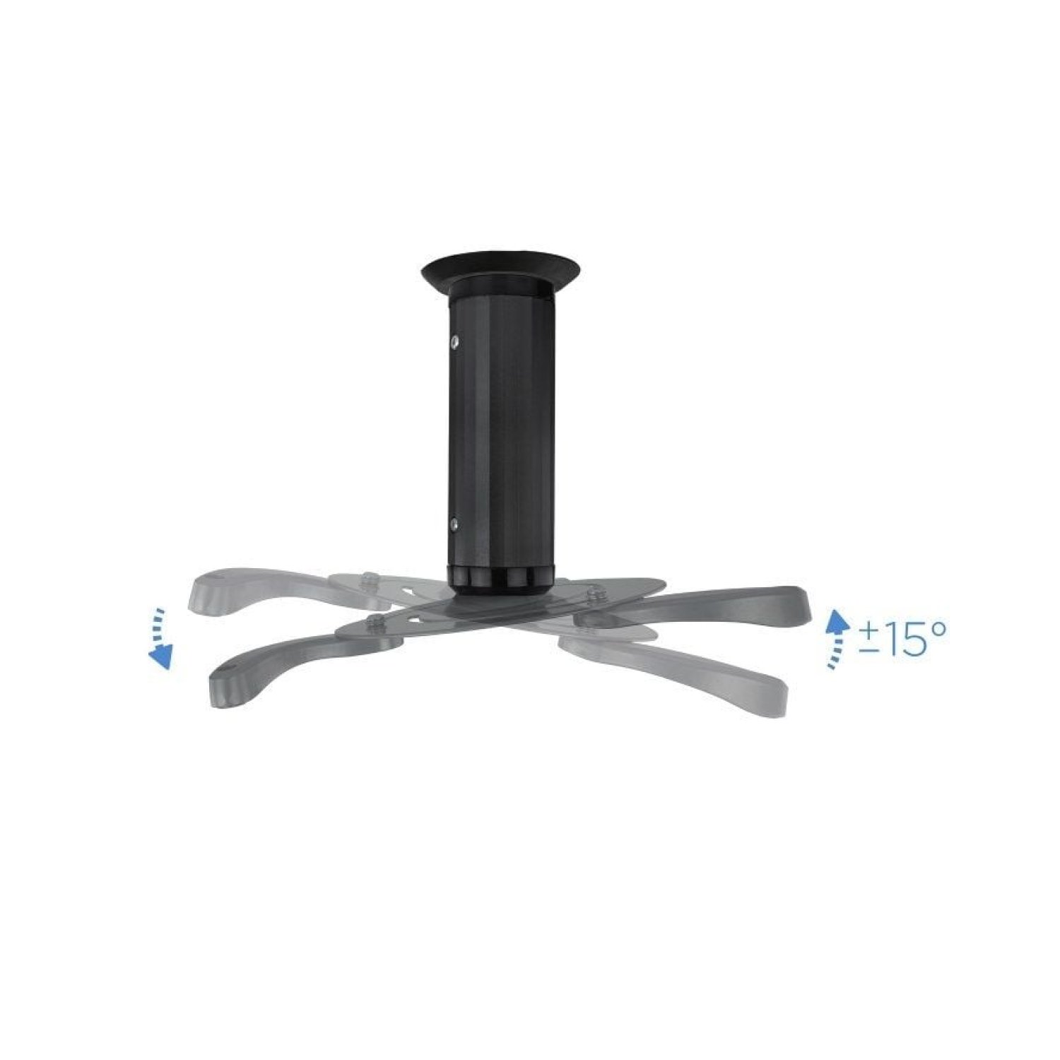 Tooq PJ1010TN-B · Soporte de Techo para Proyector · Inclinable y Giratorio · Hasta 10kg
