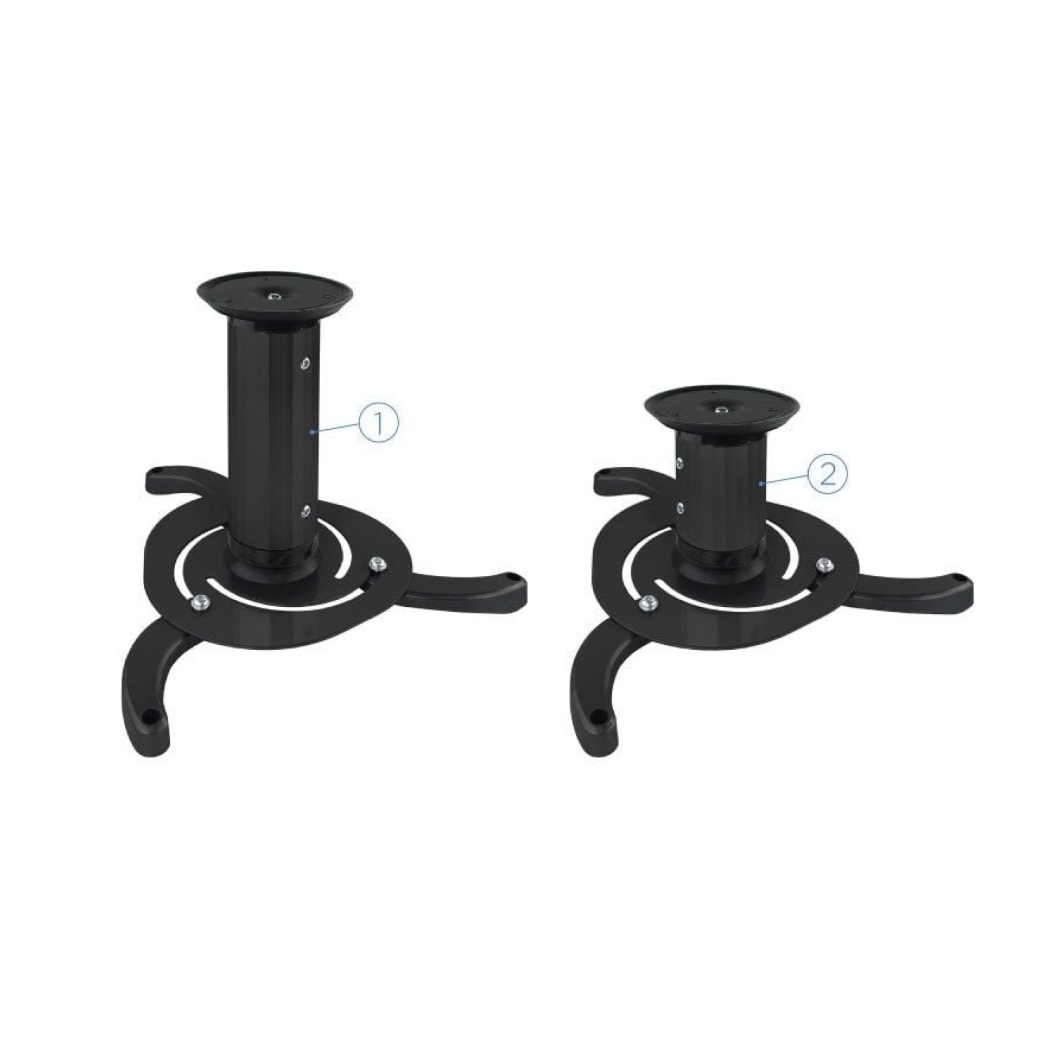 Tooq PJ1010TN-B · Soporte de Techo para Proyector · Inclinable y Giratorio · Hasta 10kg