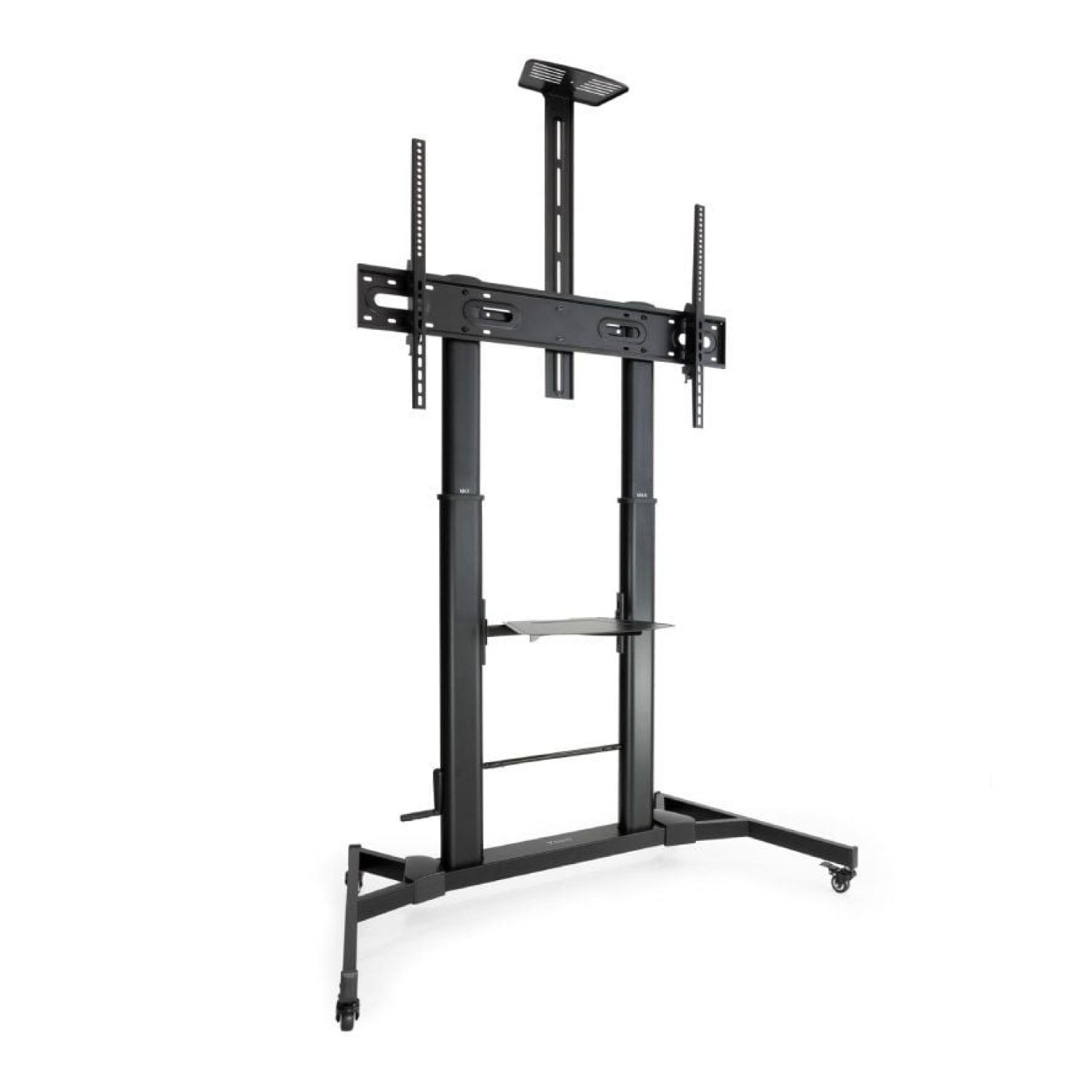 Tooq FS20400HM-B · Soporte Suelo TV · 60-100" · Inclinable · Hasta 100kg · Con Ruedas