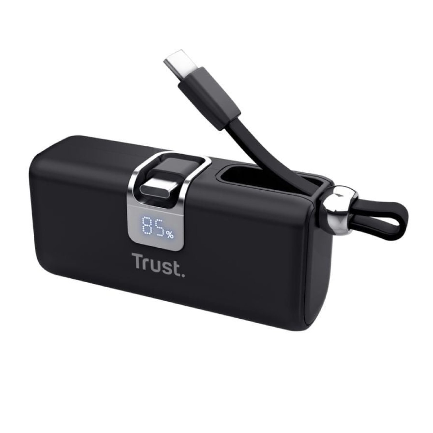 Trust Pacto · Powerbank 5000mAh · 18W · Carga Rápida · Negro