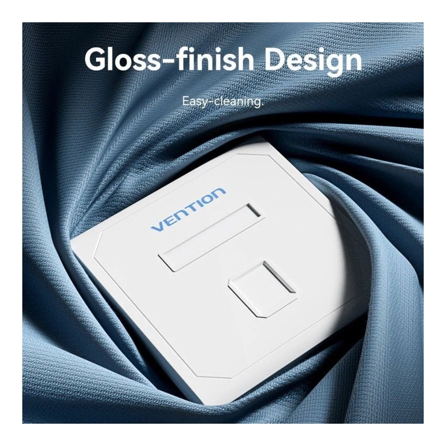 Vention Keystock · Placa de Pared · 1 Puerto RJ45