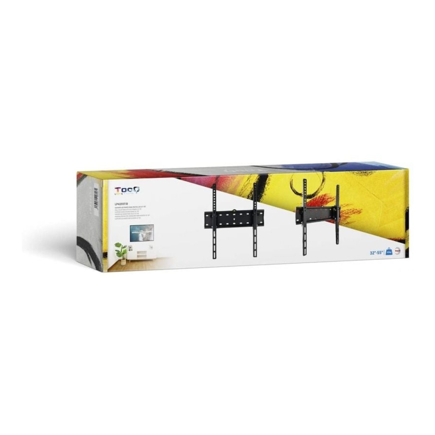 TooQ LP4255T-B · Soporte Pared Inclinable · 32-55" · Hasta 40kg