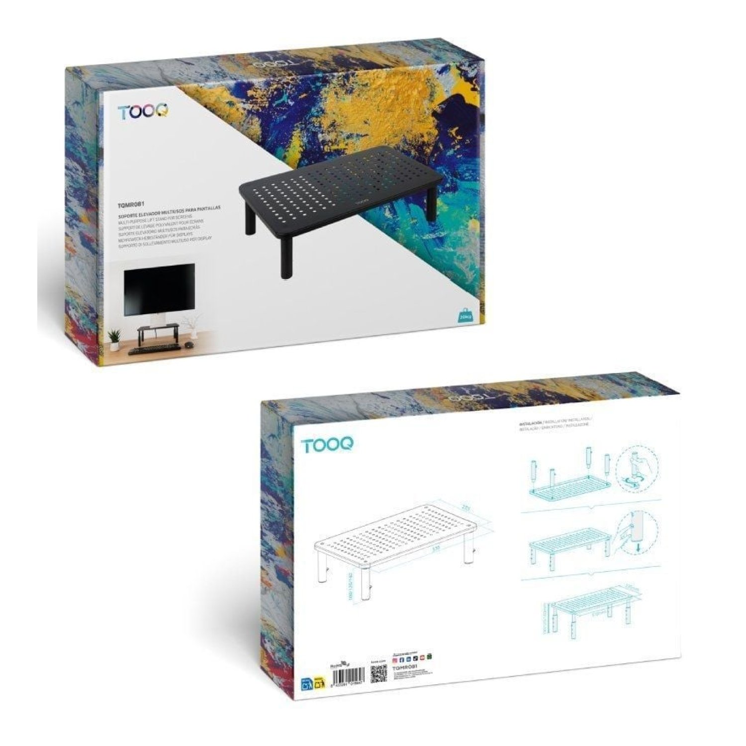 TooQ TQMR081 · Soporte para Monitor · Hasta 20kg