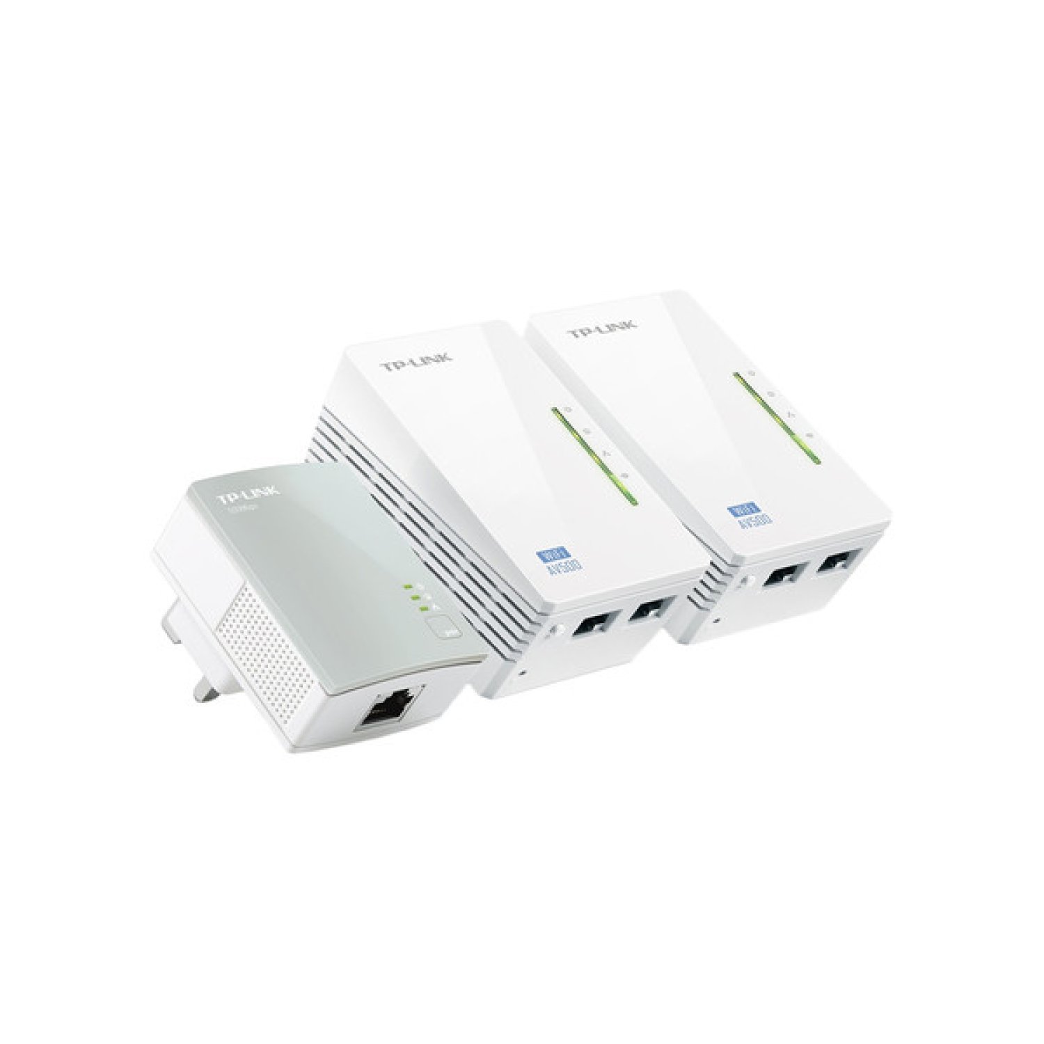 TP-Link WPA4220T · Adaptador Powerline · 500Mbps · Pack 3 unidades · Alcance 300m