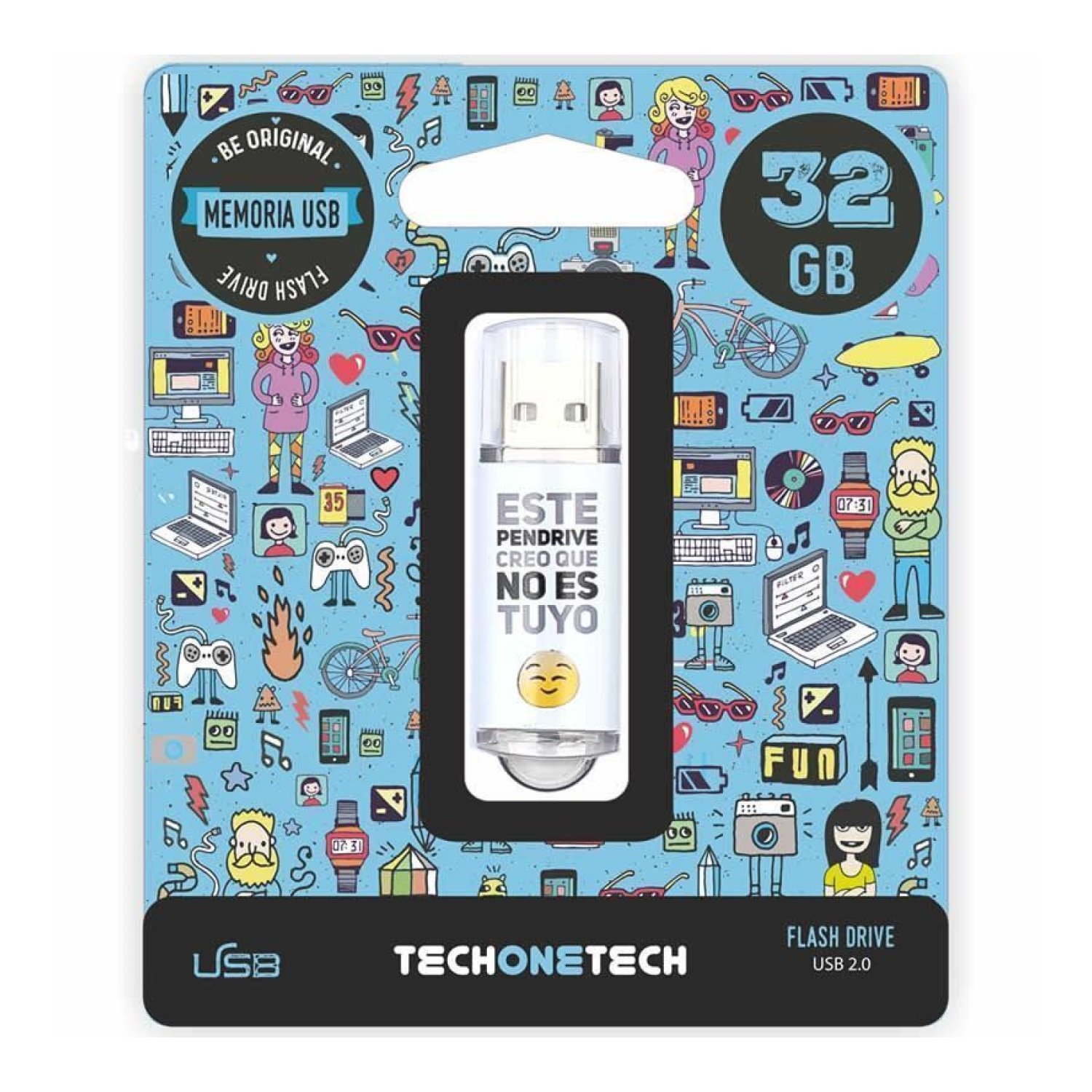 Tech One Tech · Pendrive 32GB · USB 2.0 · No Es Tuyo