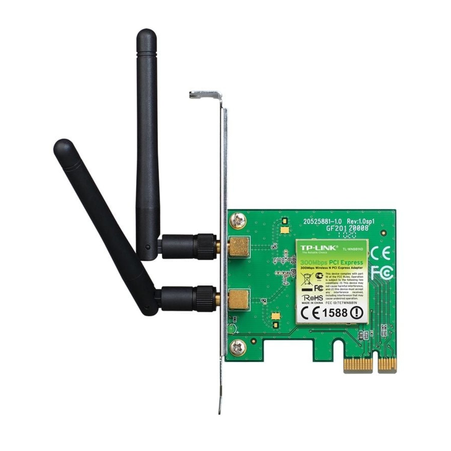 TP-Link TL-WN881ND · Tarjeta Red WiFi PCI Express · 300Mbps · 2.4GHz