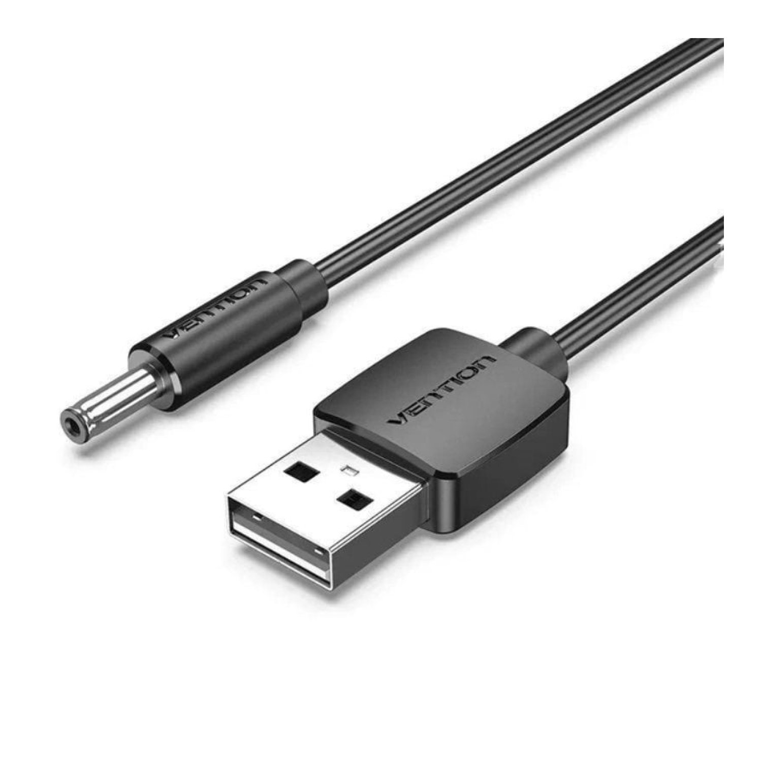 Vention · Cable Alimentación · USB a DC 3.5mm · 1m · Negro