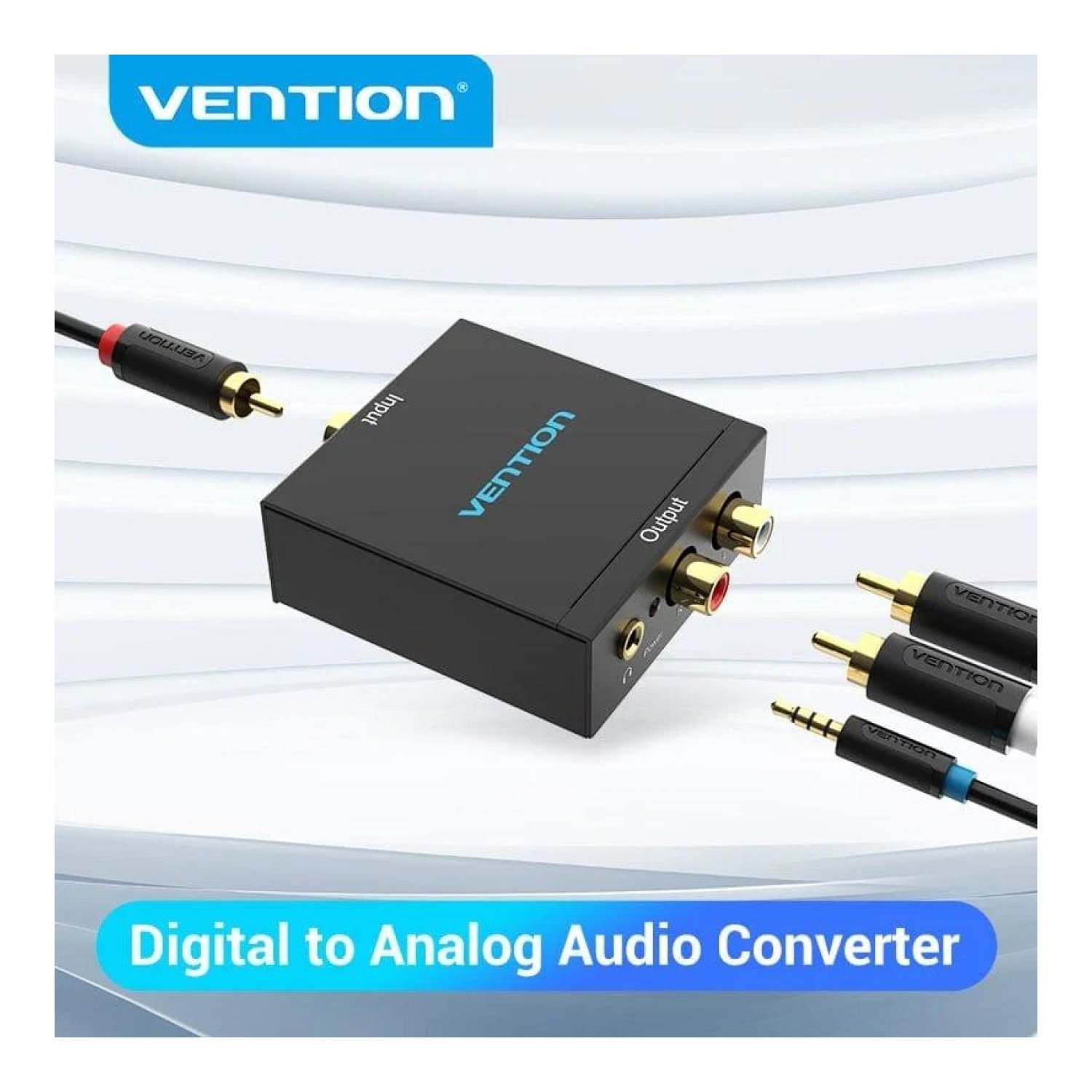 Vention · Convertidor de Audio · Toslink a RCA · Salida 2x RCA