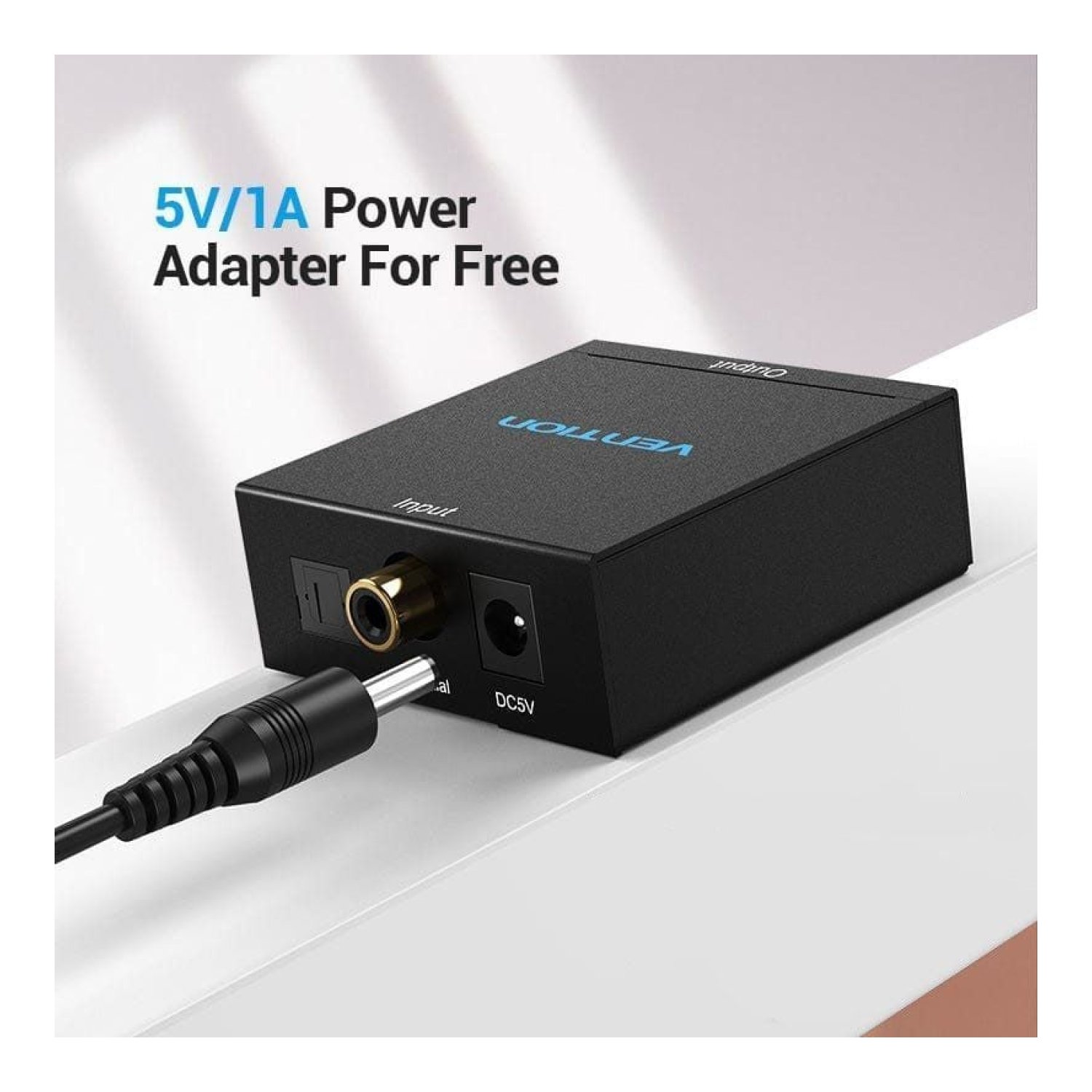 Vention · Convertidor de Audio · Toslink a RCA · Salida 2x RCA