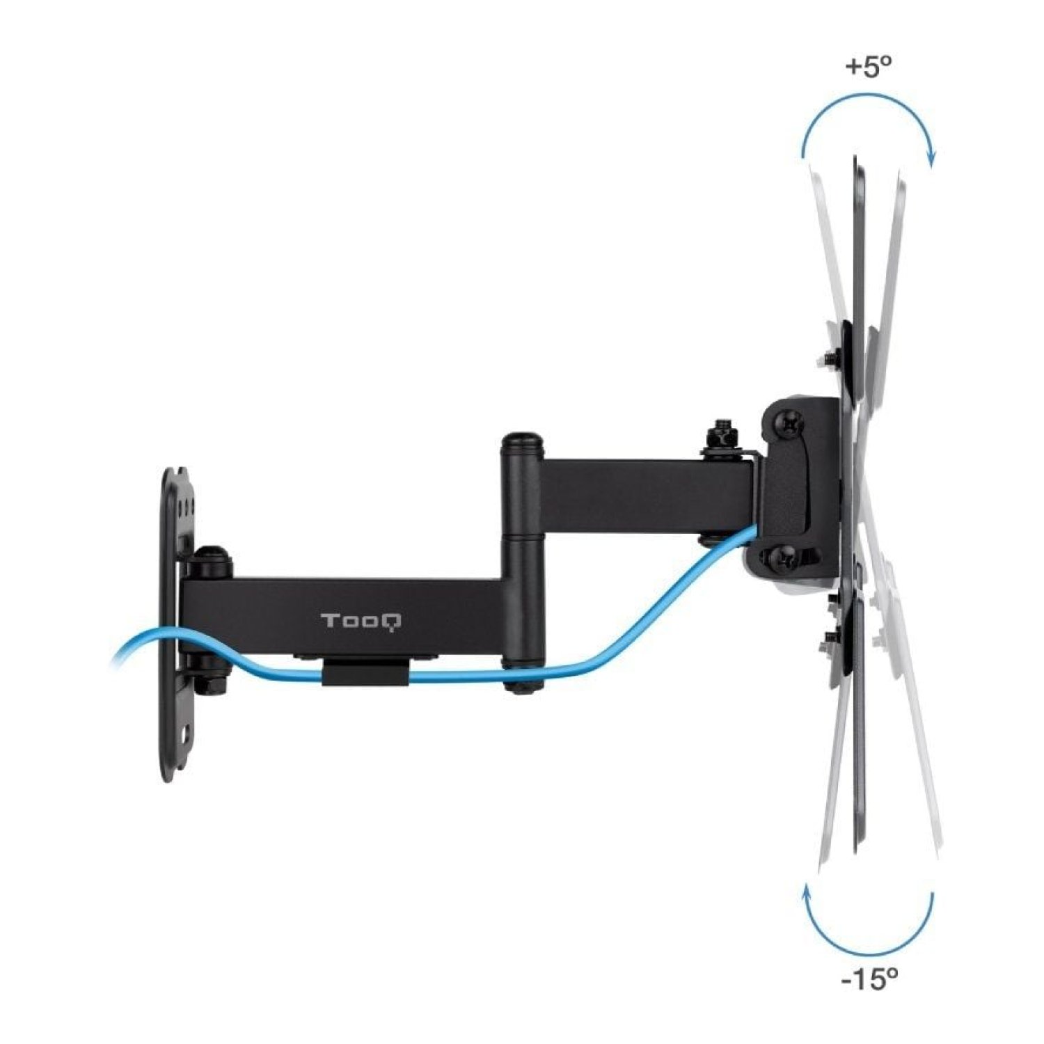 TooQ LP1344TN-B · Soporte TV Giratorio Inclinable · 13-43" · Hasta 20kg