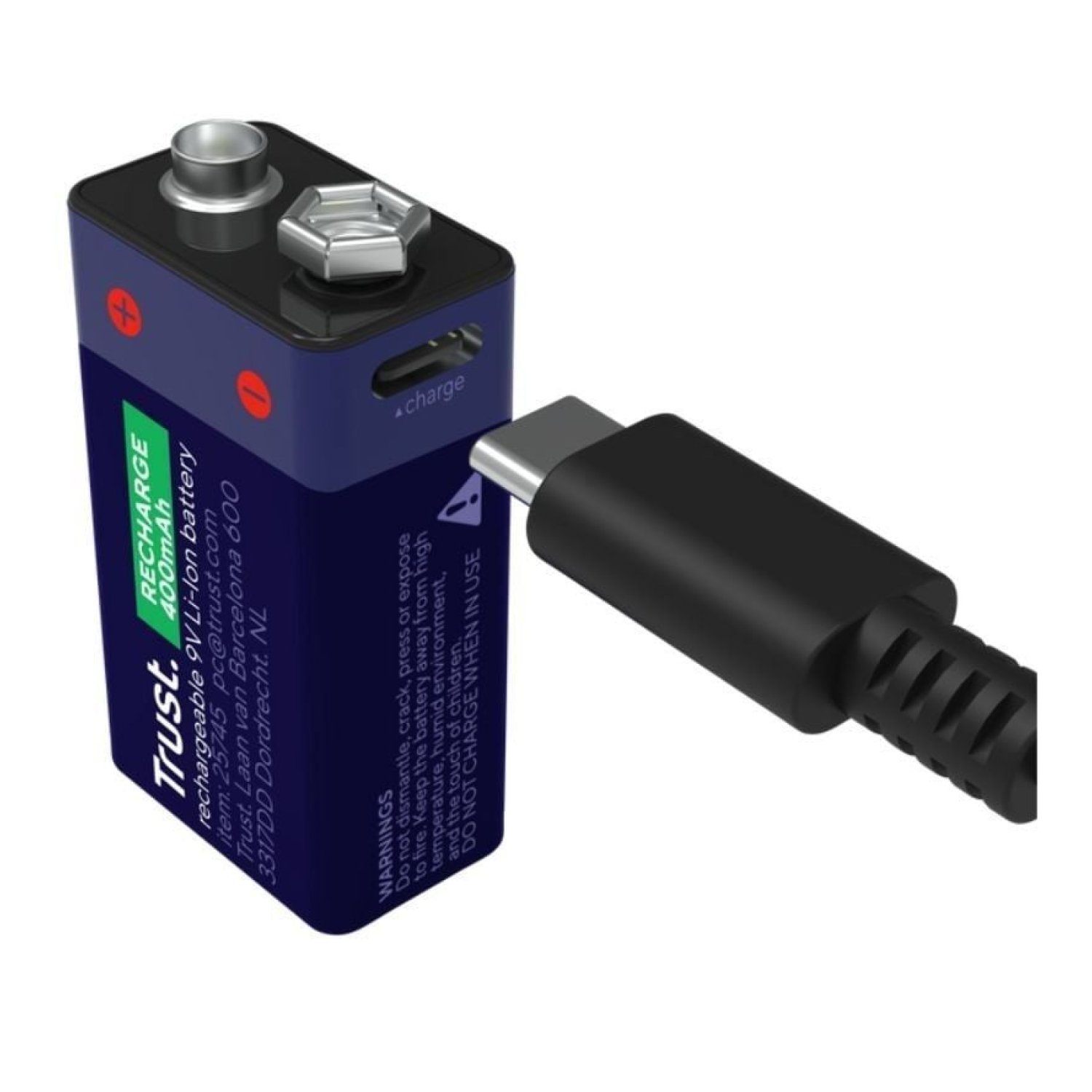 Trust Pilas 9V · Recargables · 6LR61