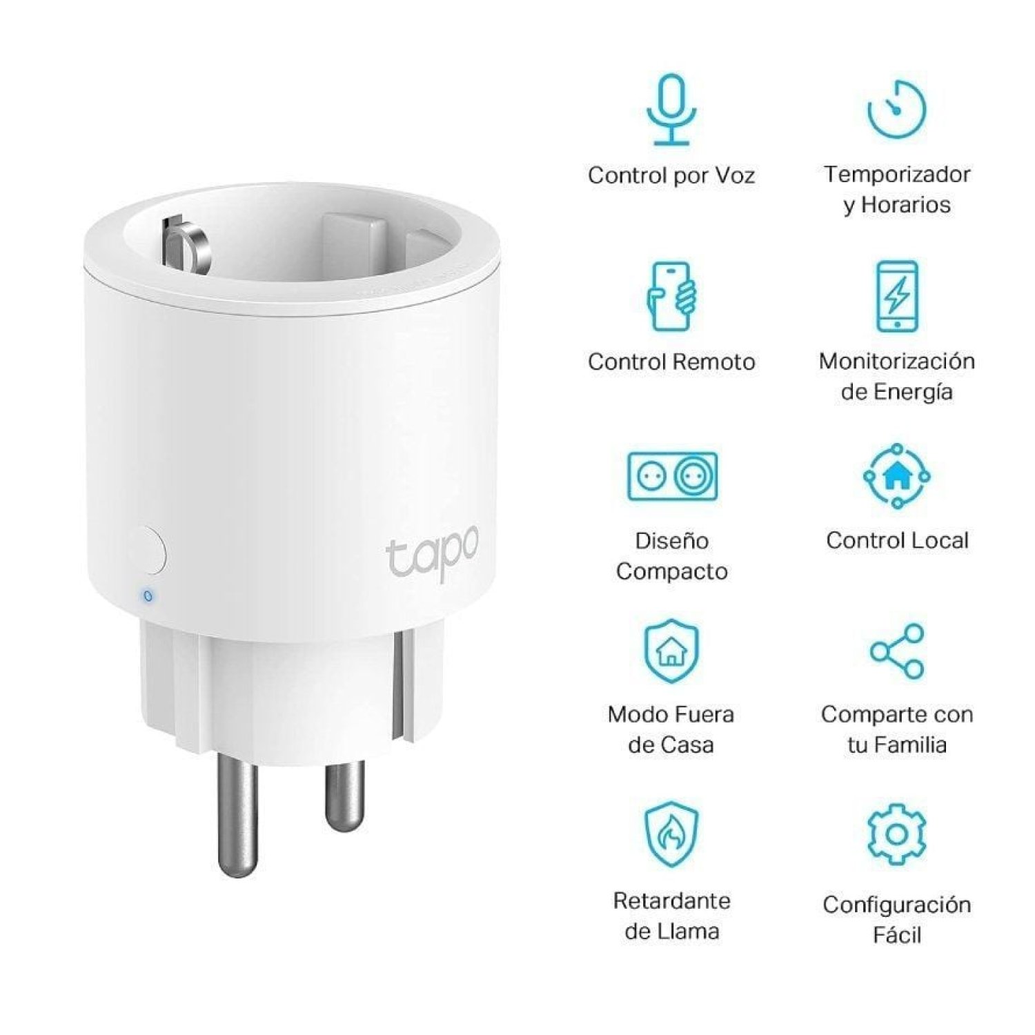 TP-Link Tapo P115 · Enchufe WiFi Inteligente · Control Remoto · Monitoreo Energía