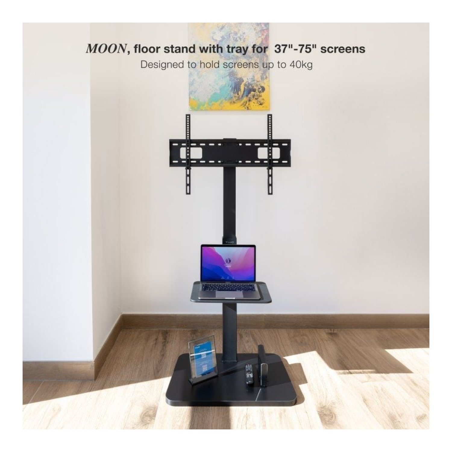 TooQ Moon FS2287M · Soporte TV 37-75" · Inclinable y Ajustable · Hasta 40kg