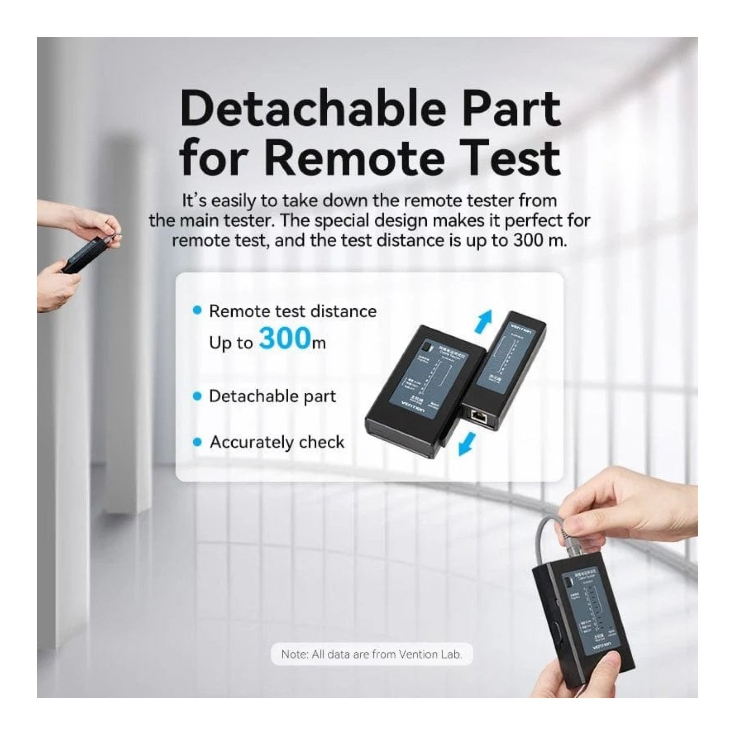 Vention KEFB0 · Tester de Red · RJ11/RJ12/RJ45