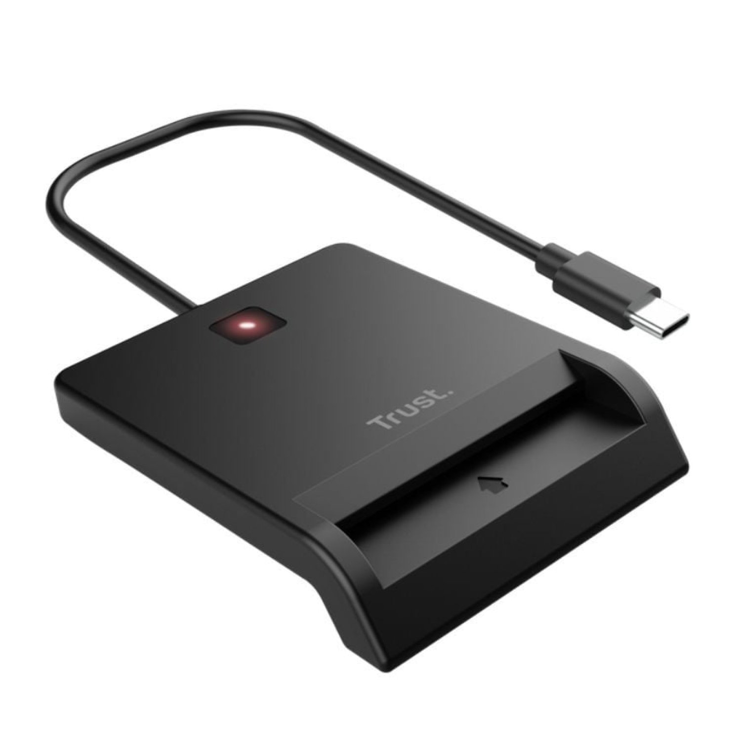 Trust Primo · Lector de Tarjetas Inteligentes · USB Tipo-C · Negro